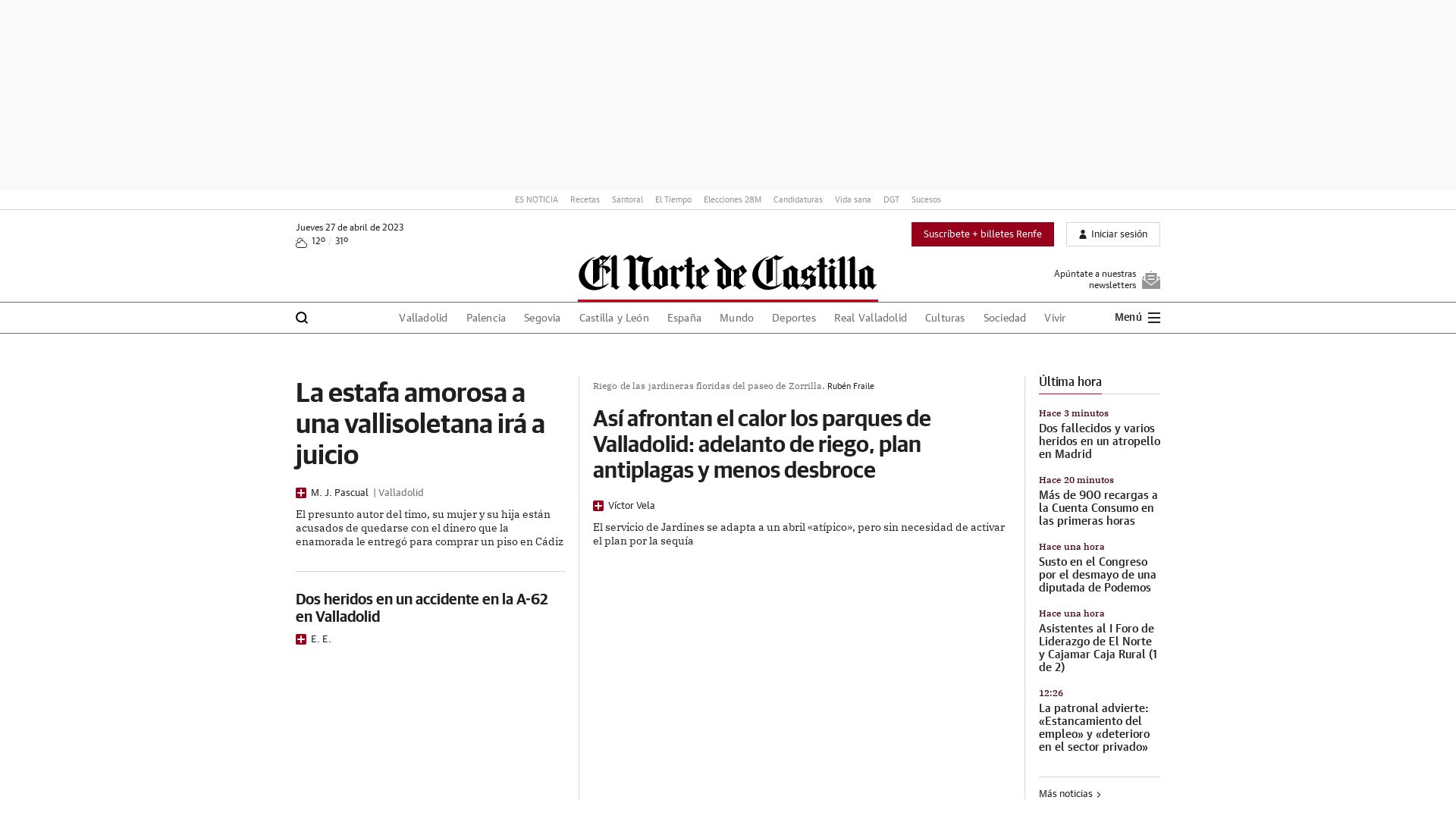 Stato del sito web elnortedecastilla.es è   ONLINE