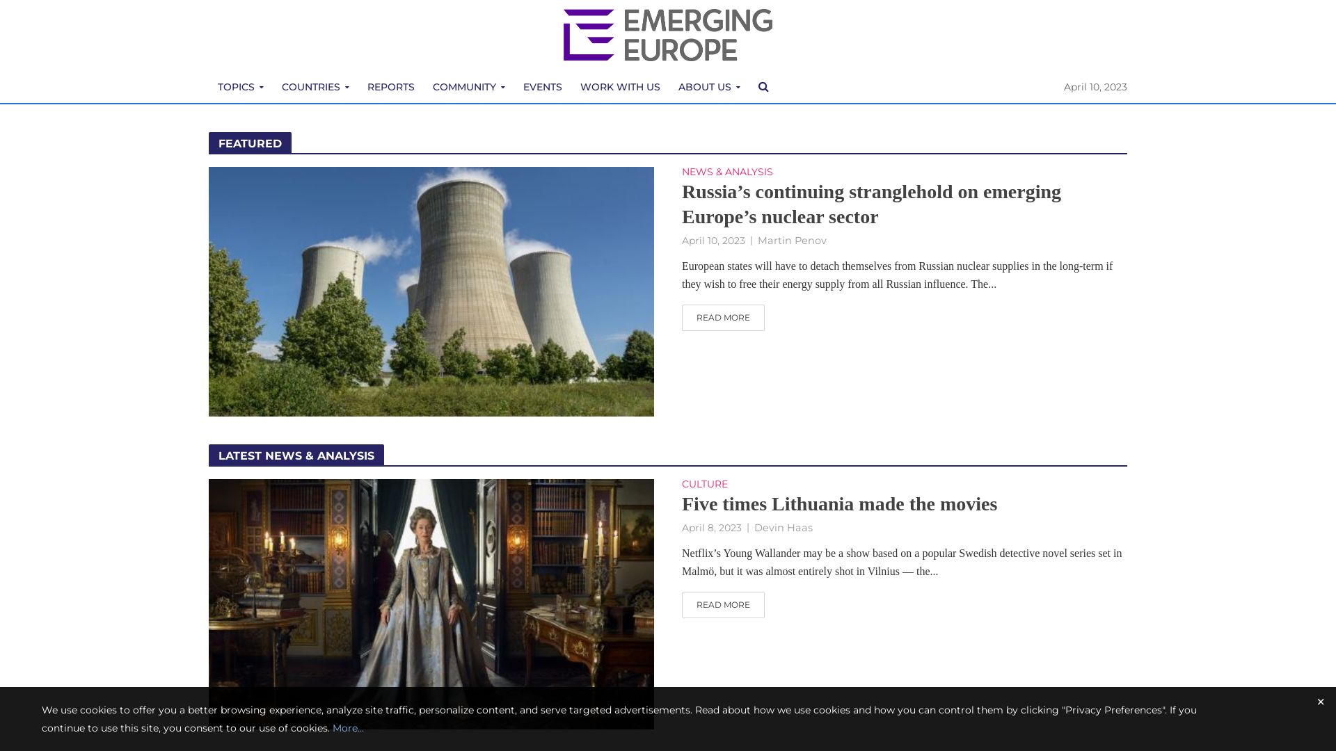 Stato del sito web emerging-europe.com è   ONLINE
