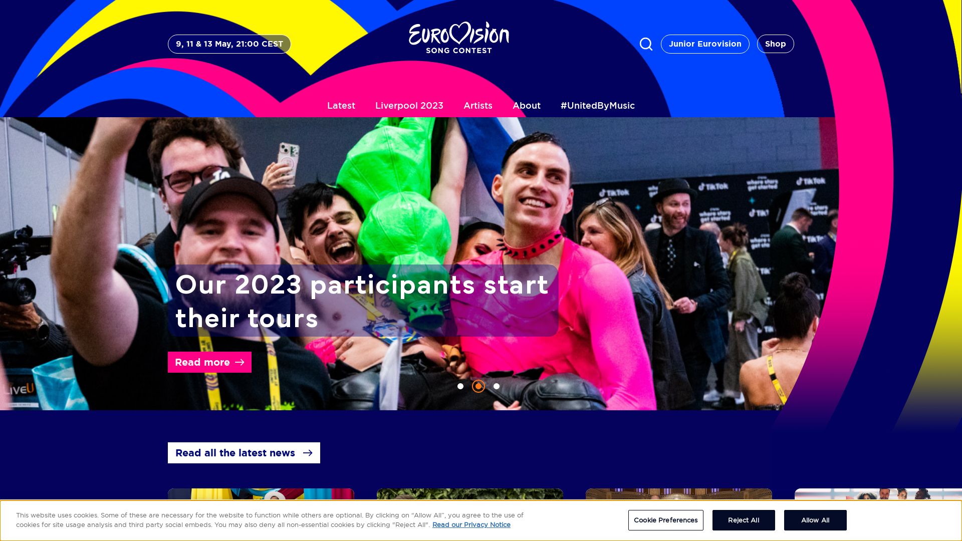 Stato del sito web eurovision.tv è   ONLINE