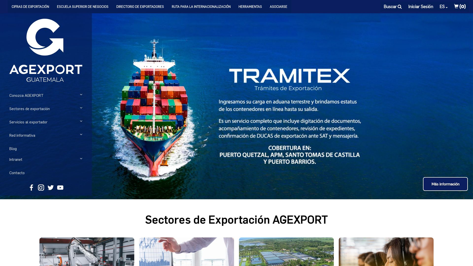 Stato del sito web export.com.gt è   ONLINE