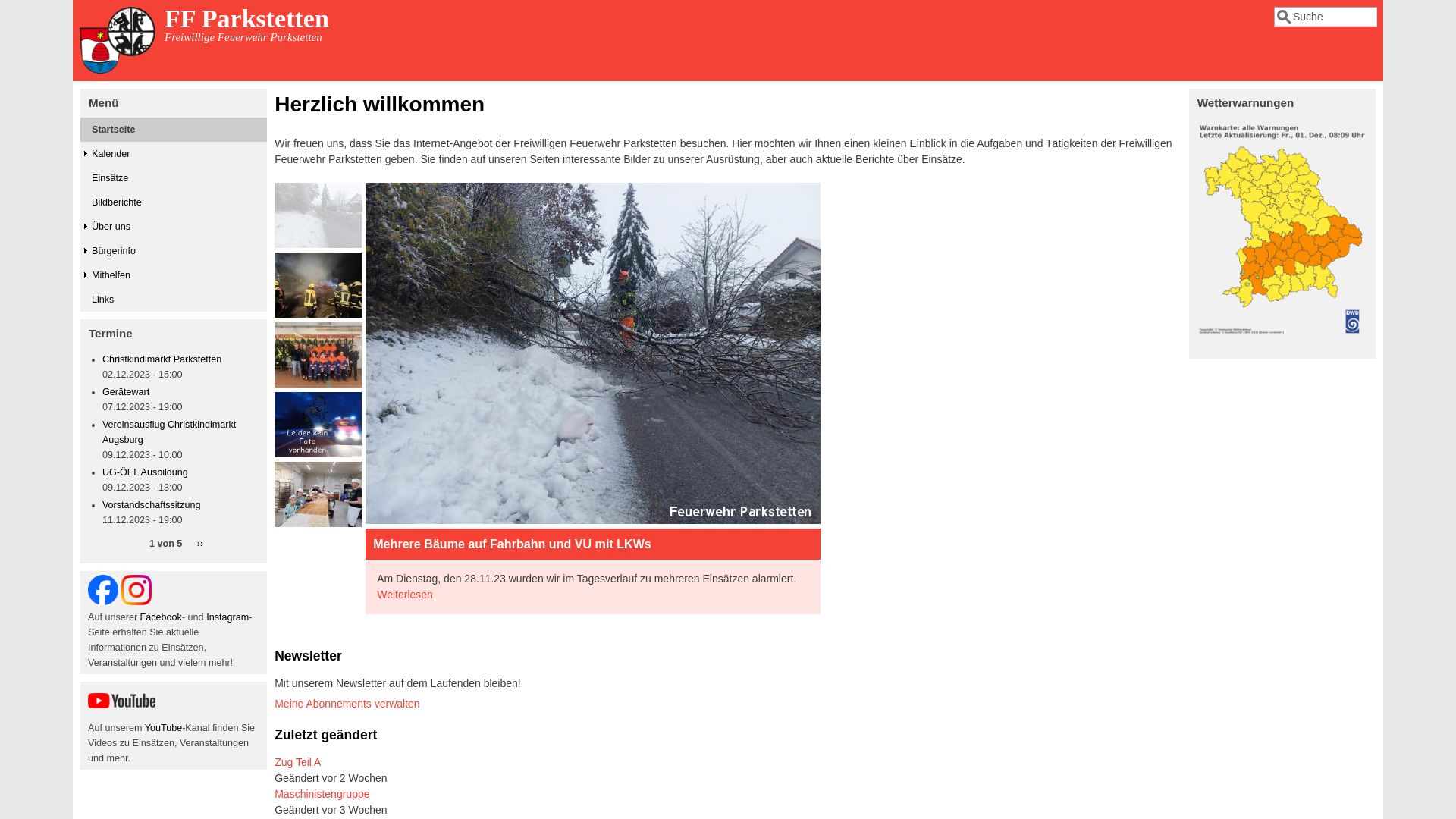 Stato del sito web feuerwehr-parkstetten.de è   ONLINE