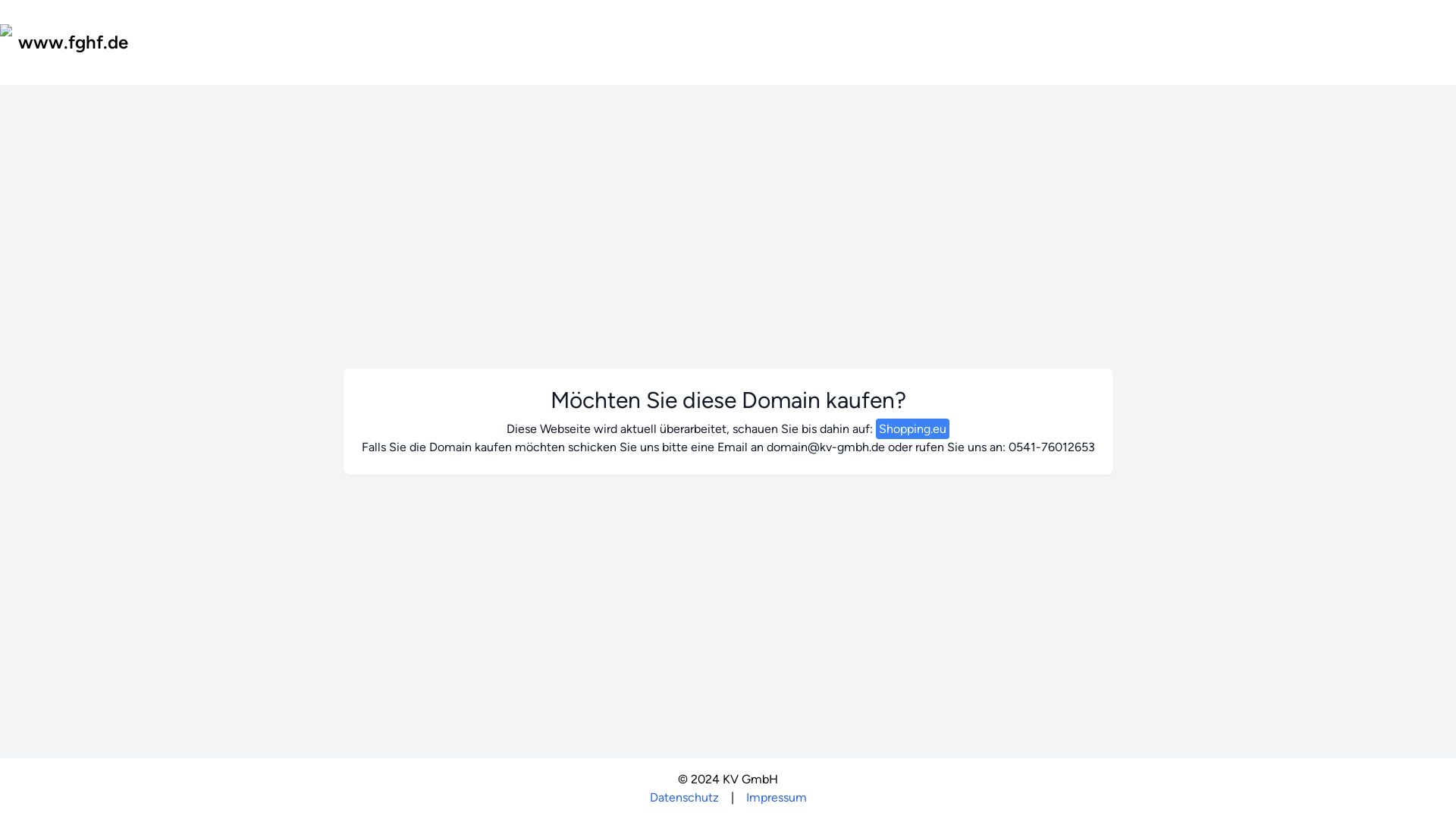 Stato del sito web fghf.de è   ONLINE