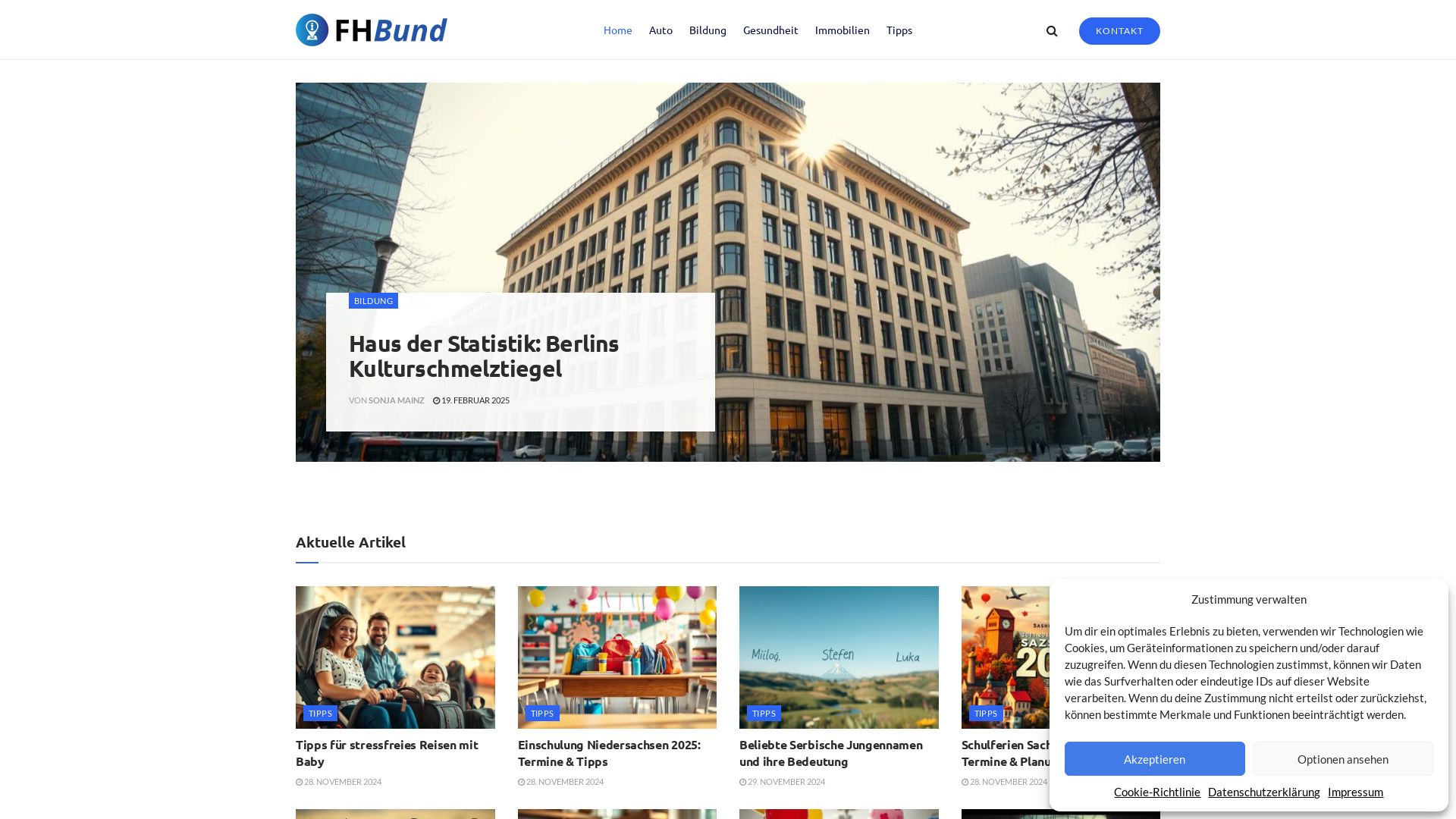 Stato del sito web fhbund.de è   ONLINE