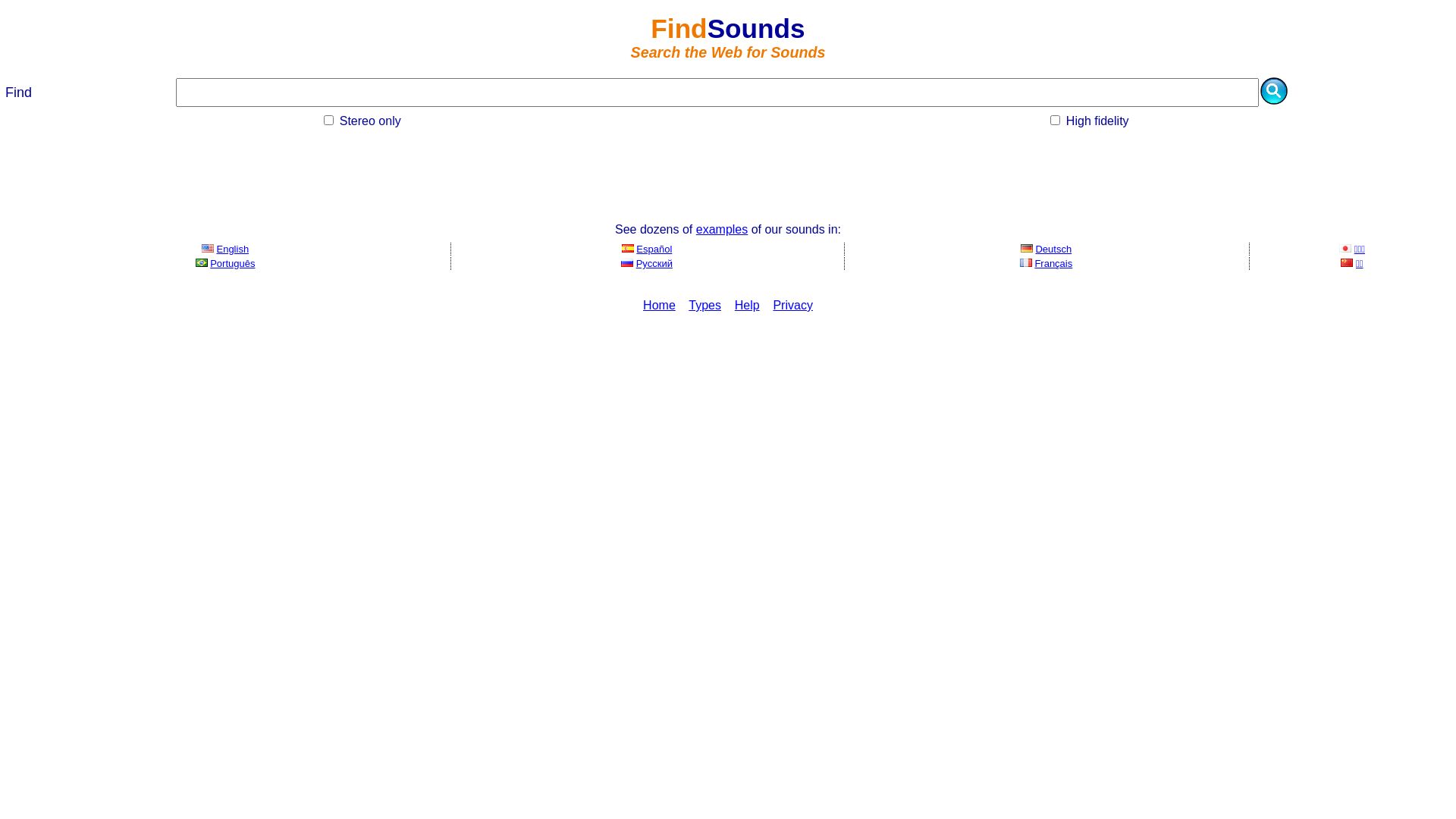 Stato del sito web findsounds.com è   ONLINE