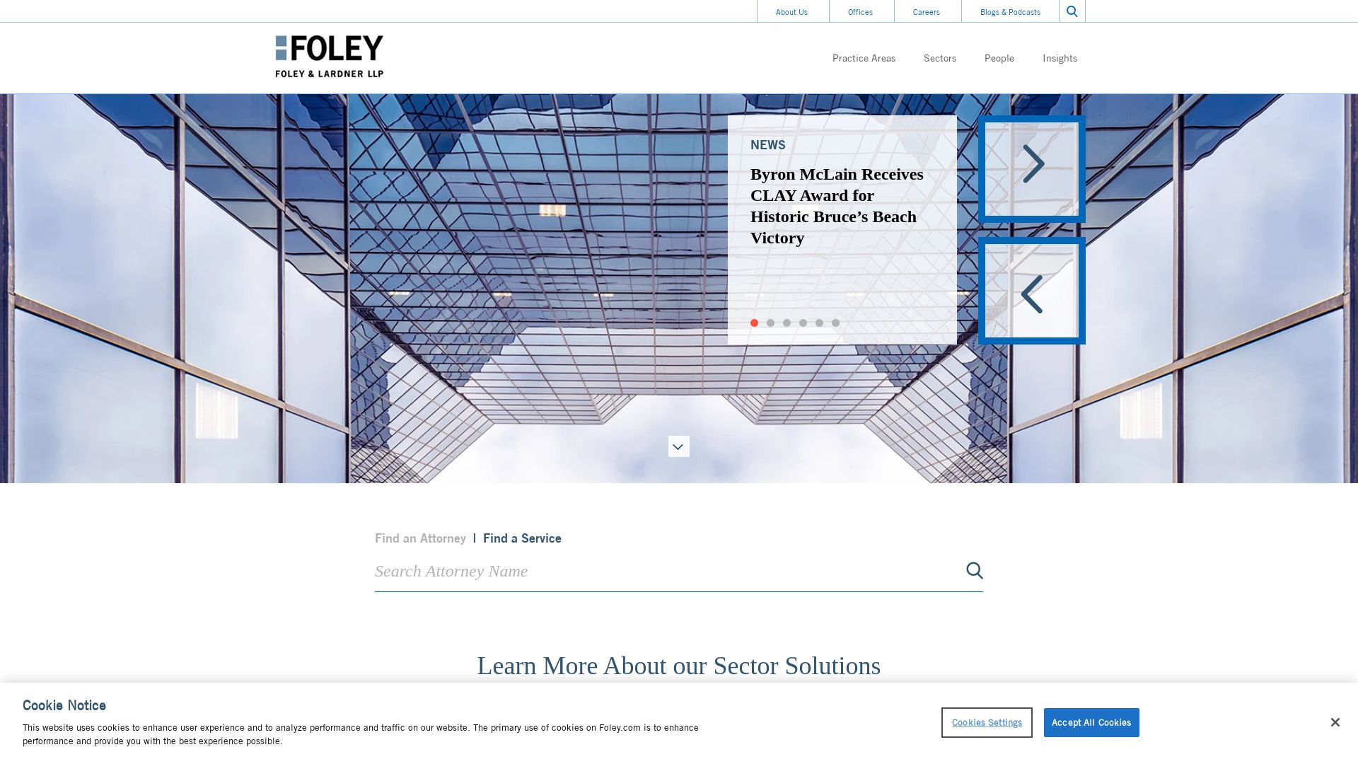 Stato del sito web foley.com è   ONLINE