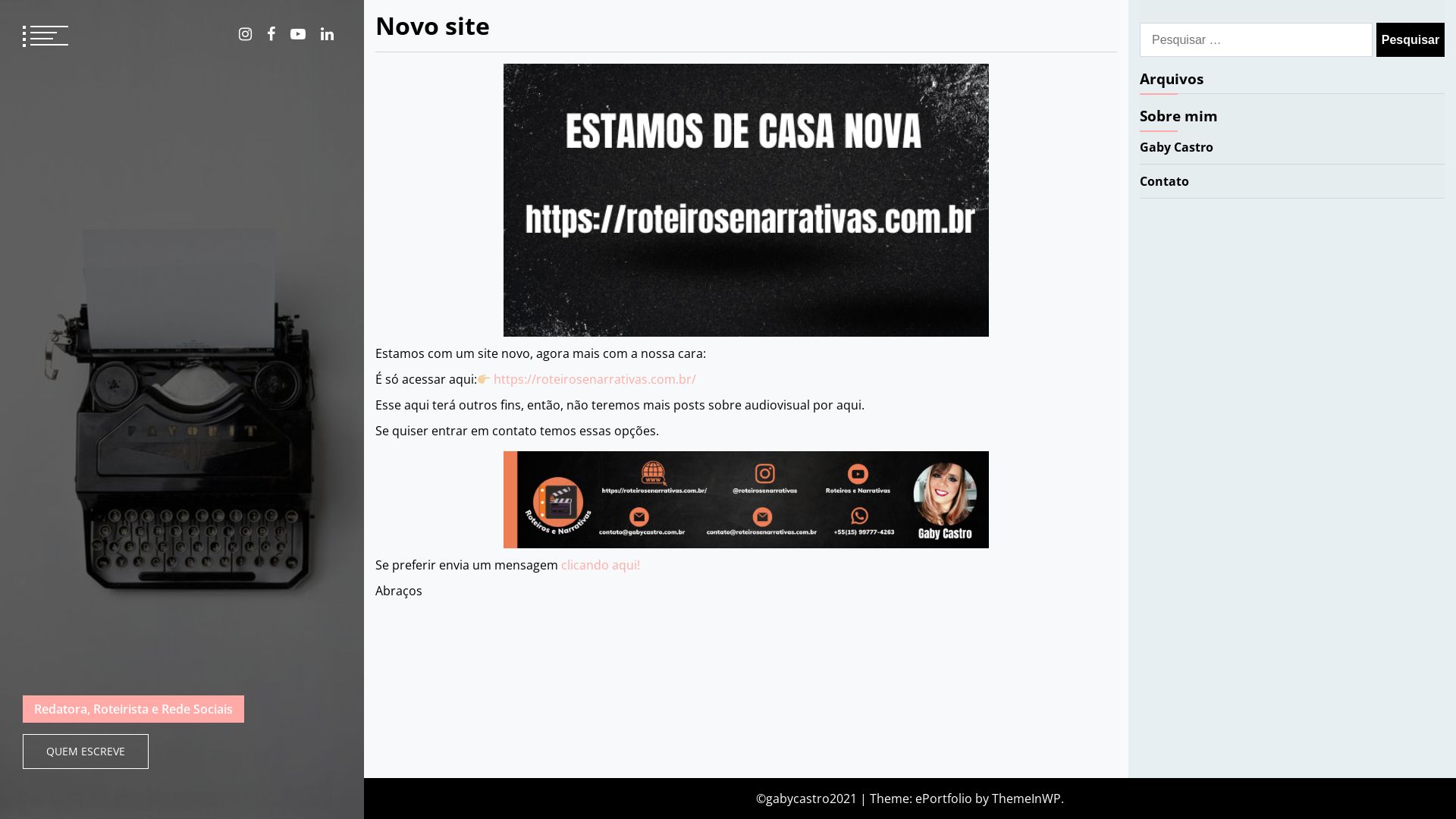 Stato del sito web gabycastro.com.br è   ONLINE