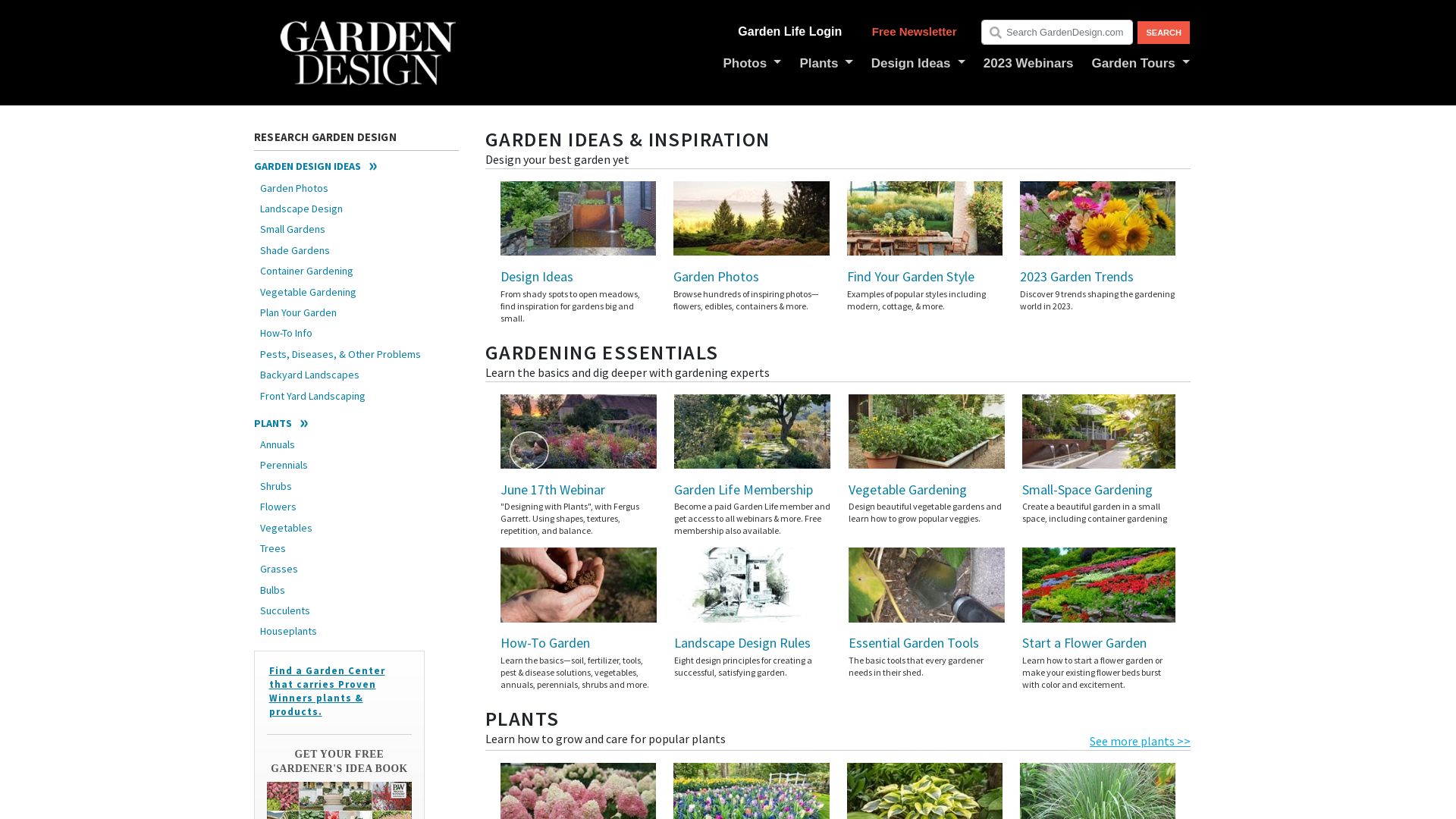 Stato del sito web gardendesign.com è   ONLINE