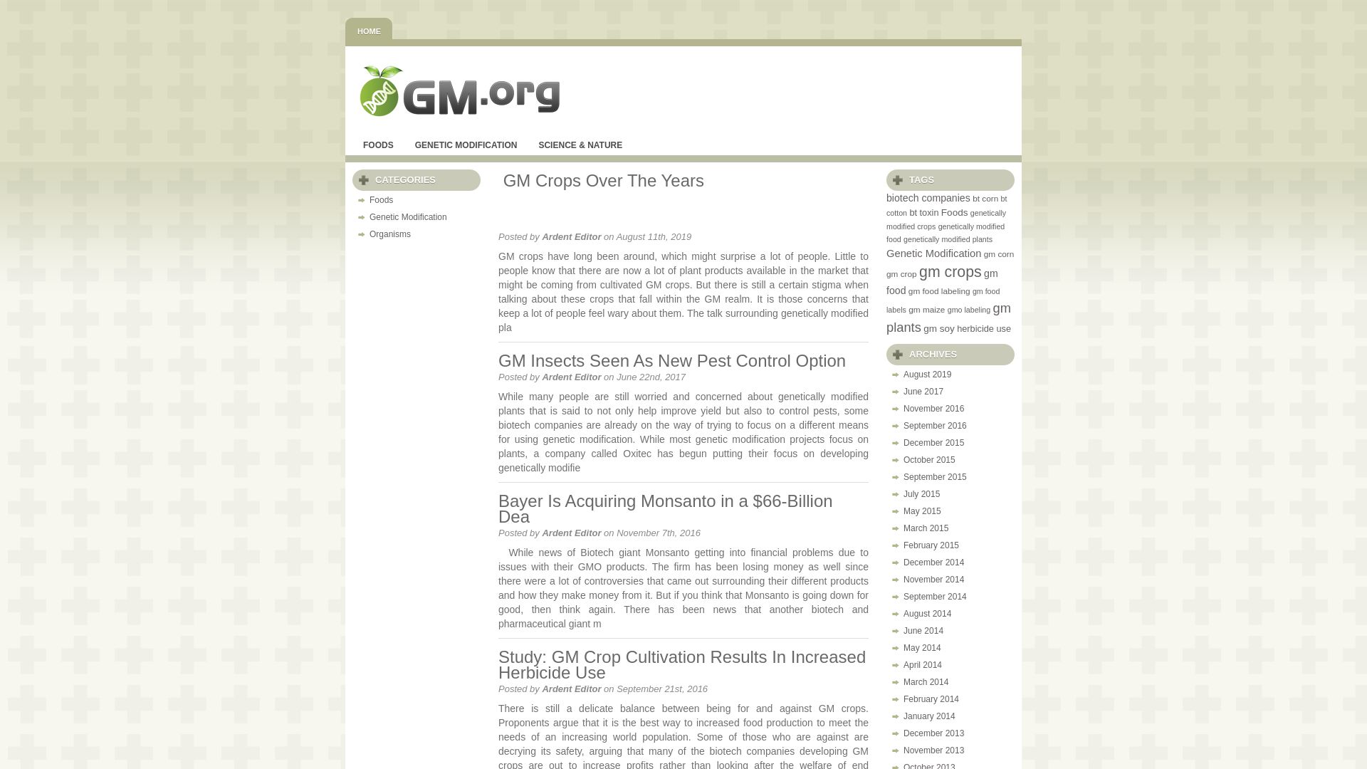 Stato del sito web gm.org è   ONLINE