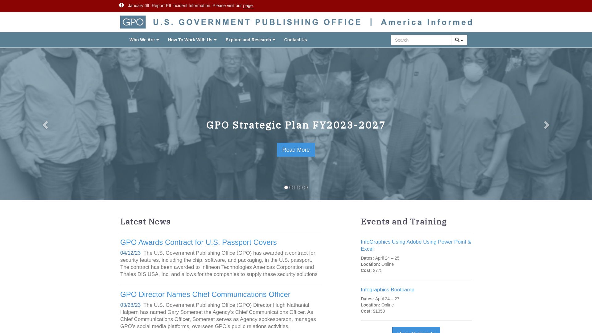 Stato del sito web gpo.gov è   ONLINE