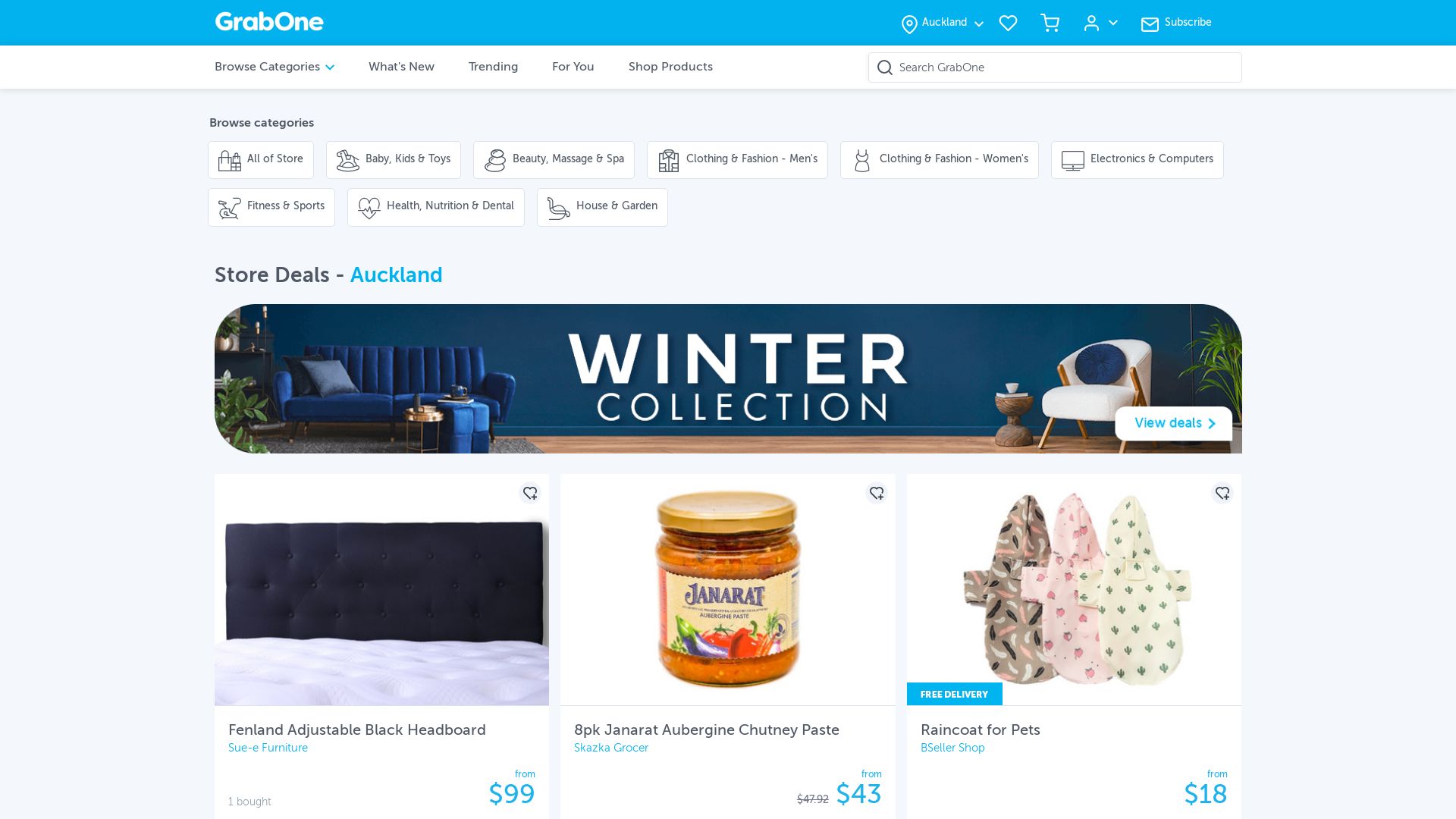 Stato del sito web grabonestore.co.nz è   ONLINE