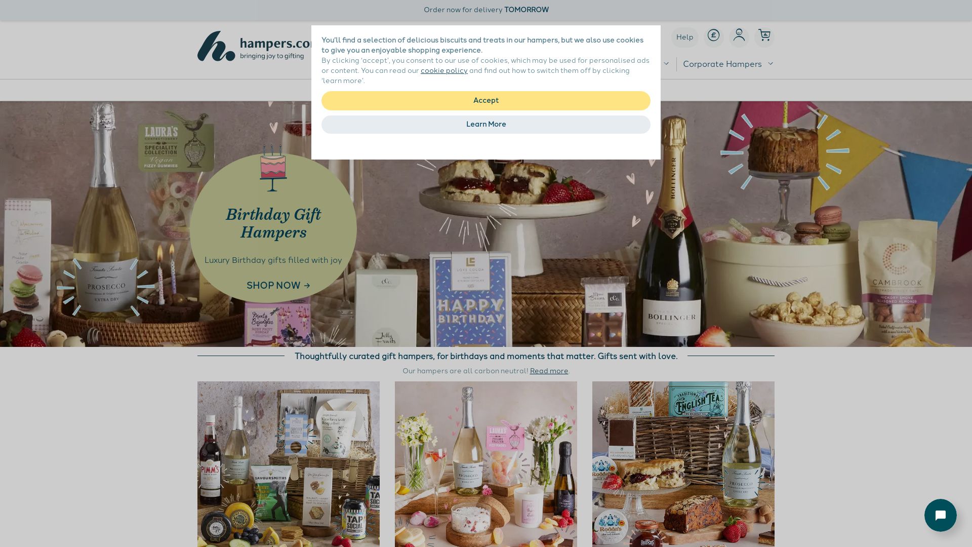 Stato del sito web hamper.com è   ONLINE