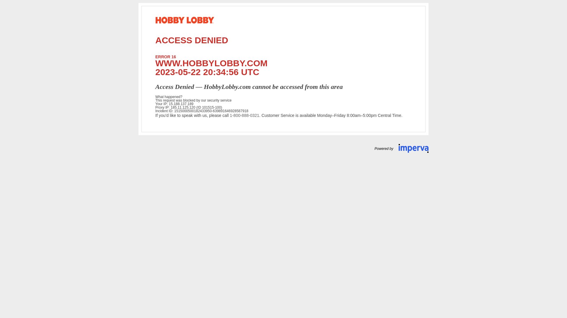 Stato del sito web hobbylobby.com è   ONLINE