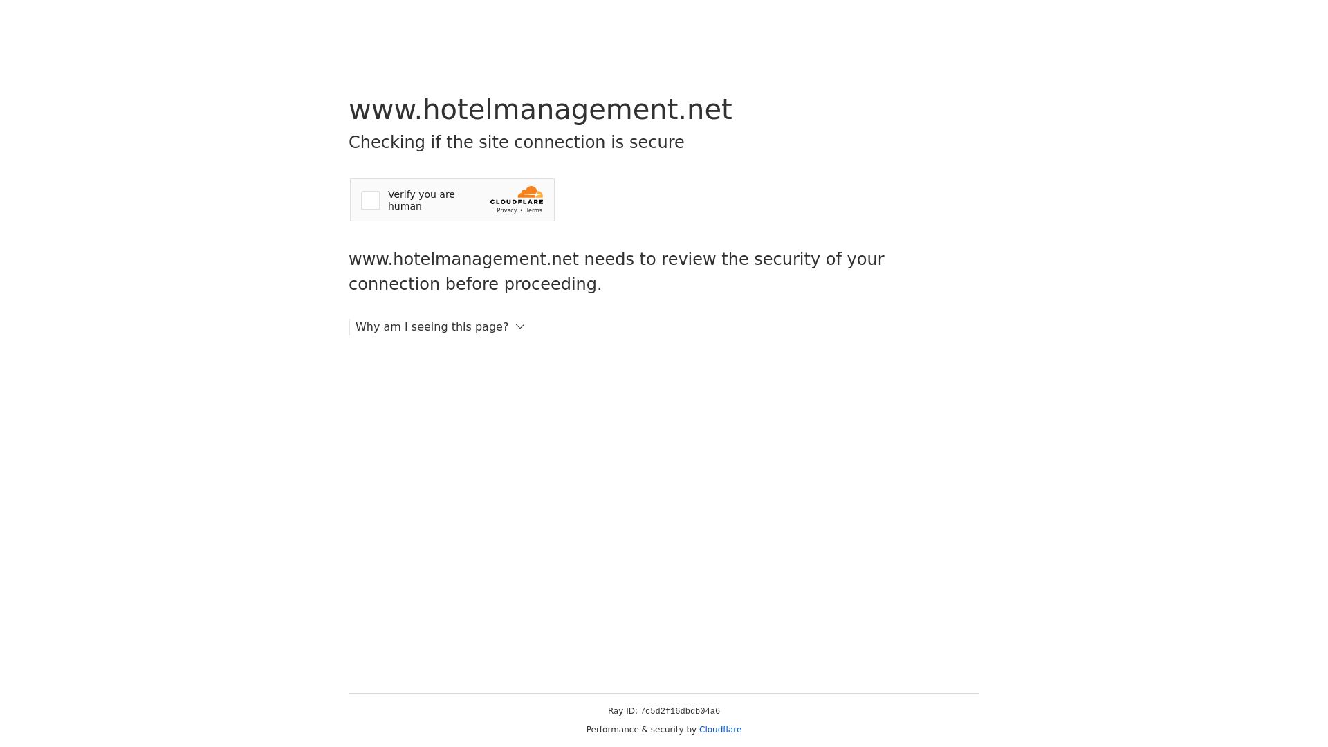 Stato del sito web hotelmanagement.net è   ONLINE