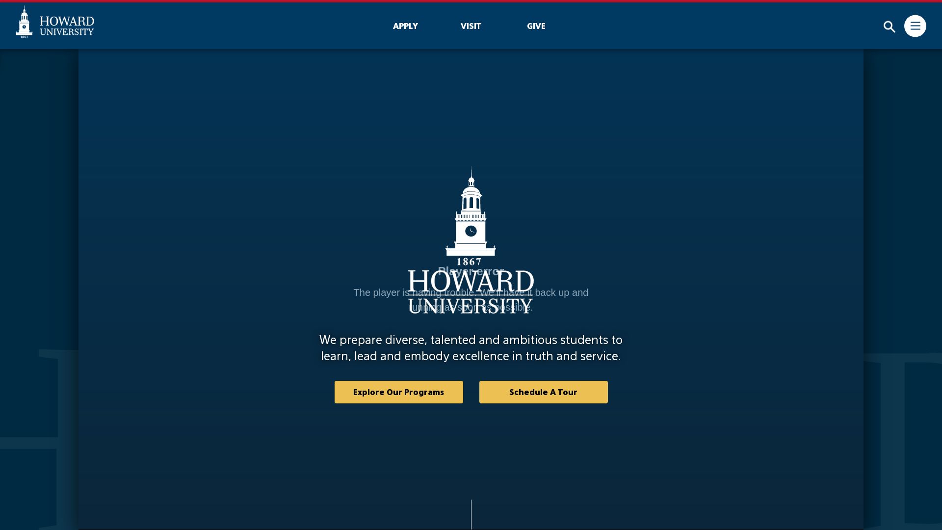Stato del sito web howard.edu è   ONLINE