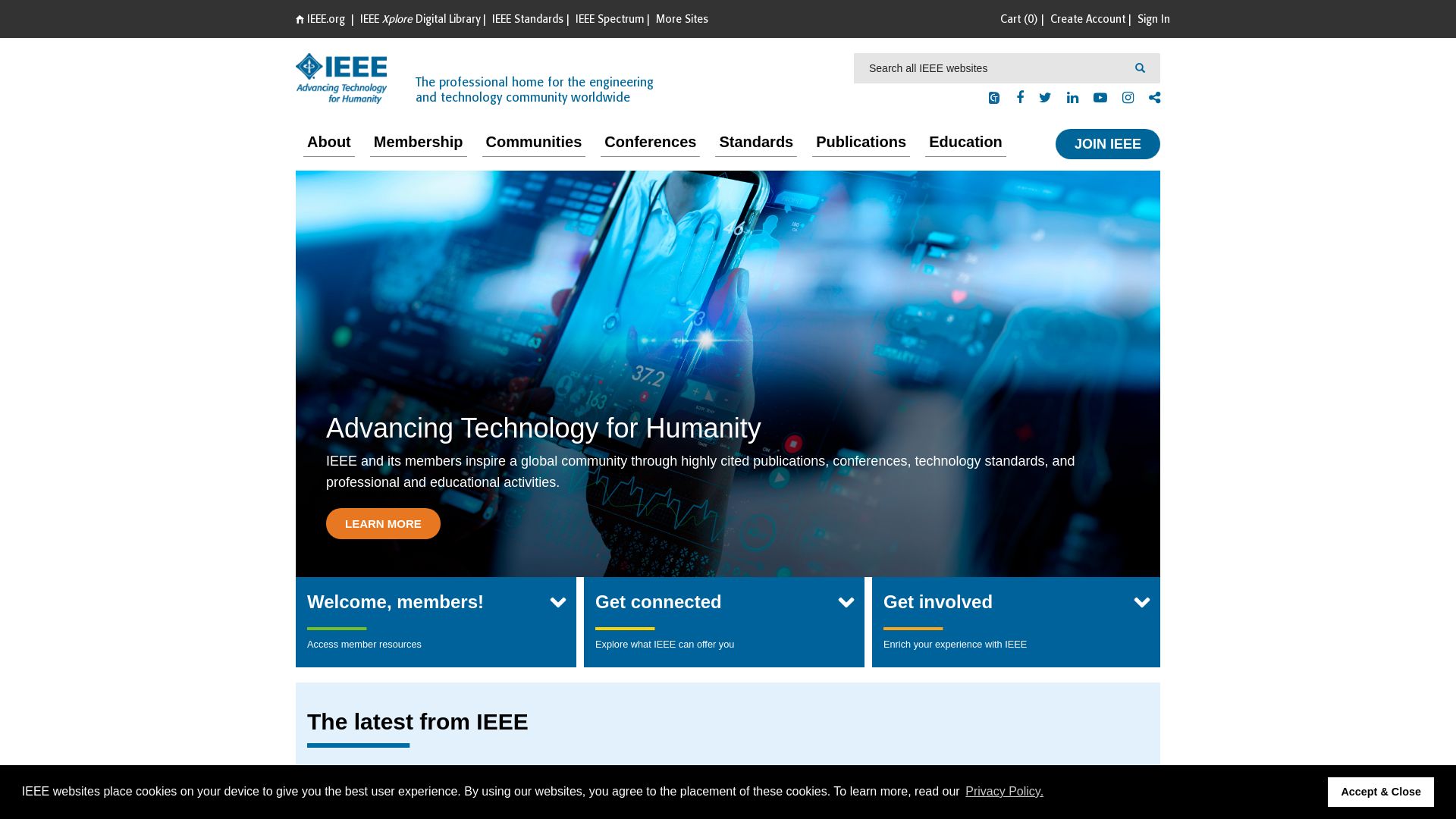 Stato del sito web ieee.org è   ONLINE