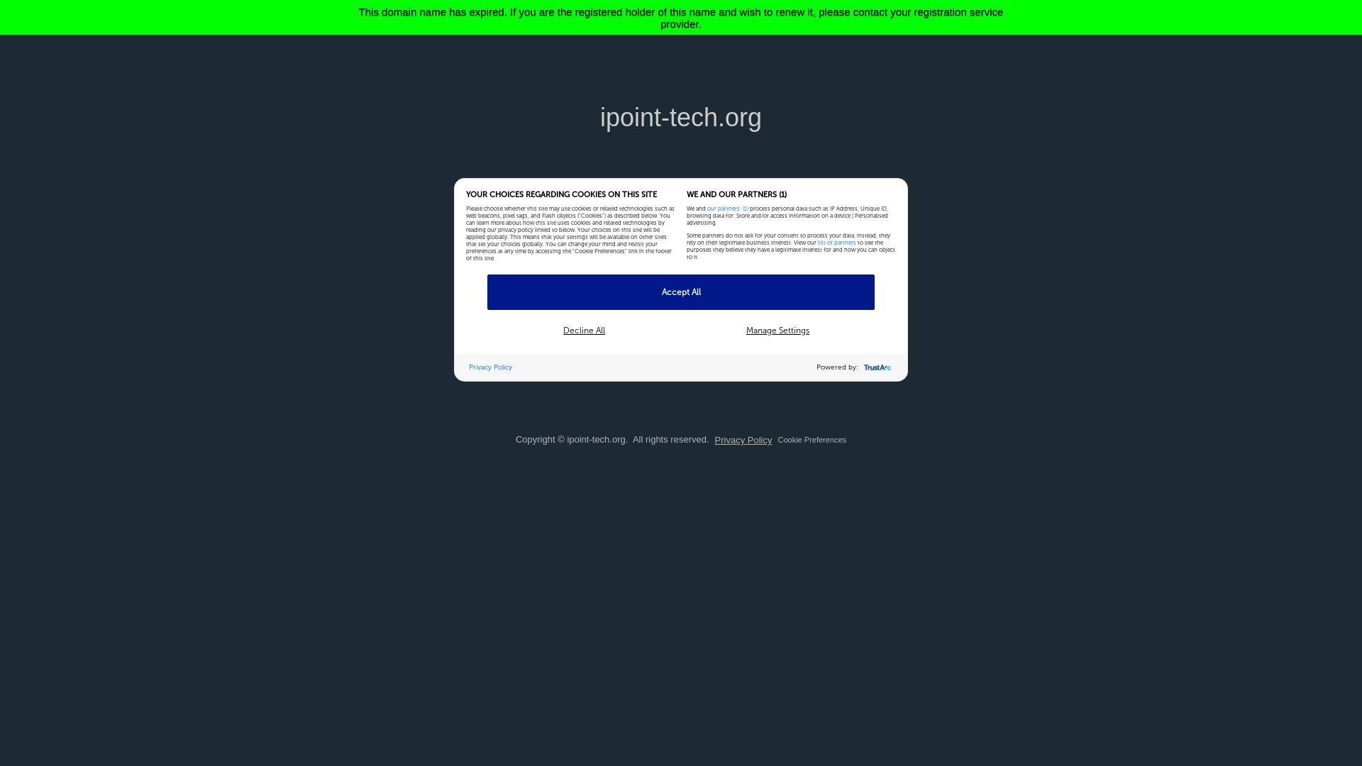 Stato del sito web ipoint-tech.org è   ONLINE