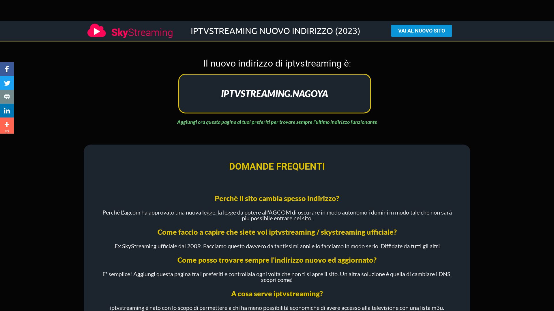 Stato del sito web iptvstreaming-dominio.net è   ONLINE