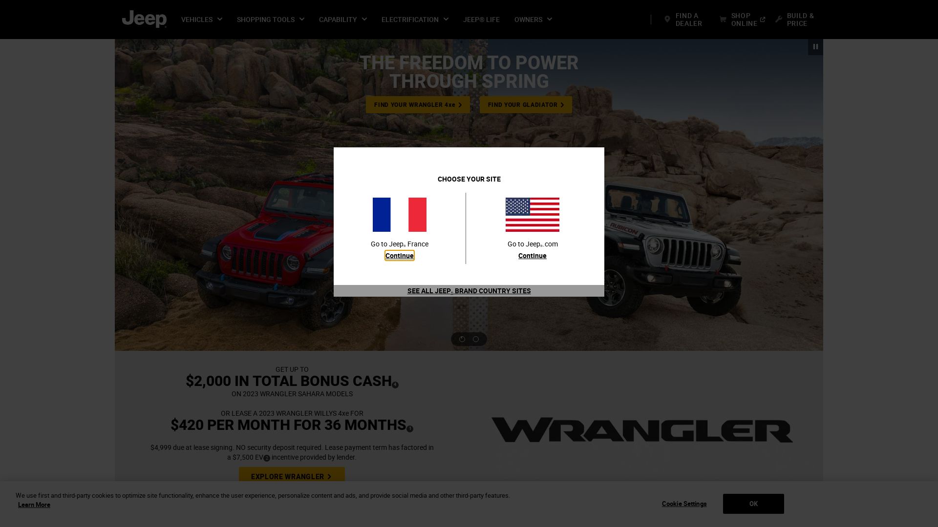 Stato del sito web jeep.com è   ONLINE