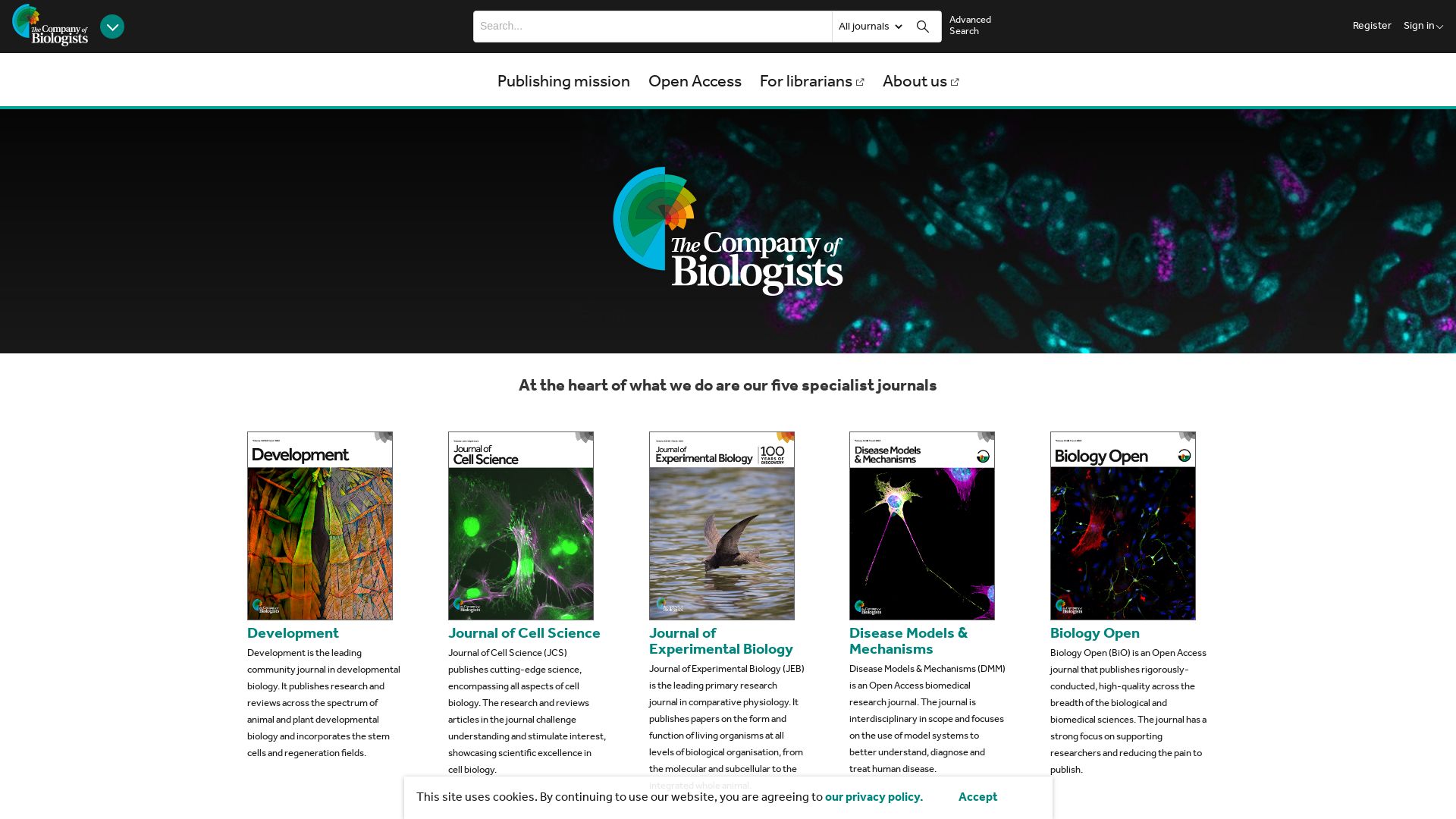 Stato del sito web journals.biologists.com è   ONLINE