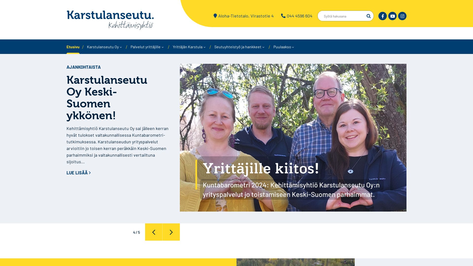 Stato del sito web karstulanseutu.fi è   ONLINE