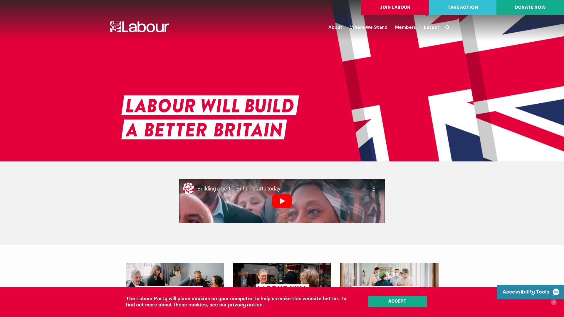 Stato del sito web labour.org.uk è   ONLINE