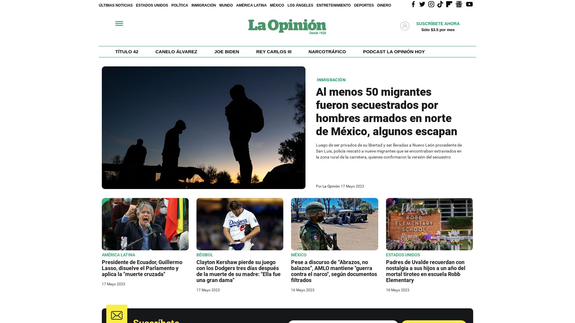 Stato del sito web laopinion.com è   ONLINE