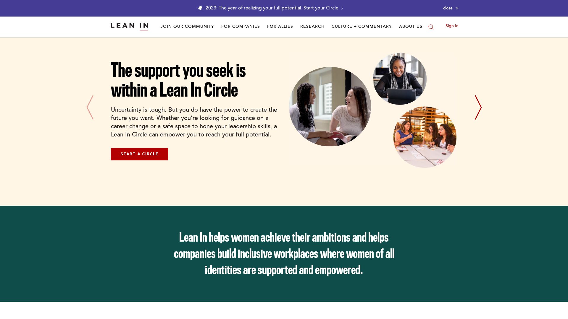 Stato del sito web leanin.org è   ONLINE
