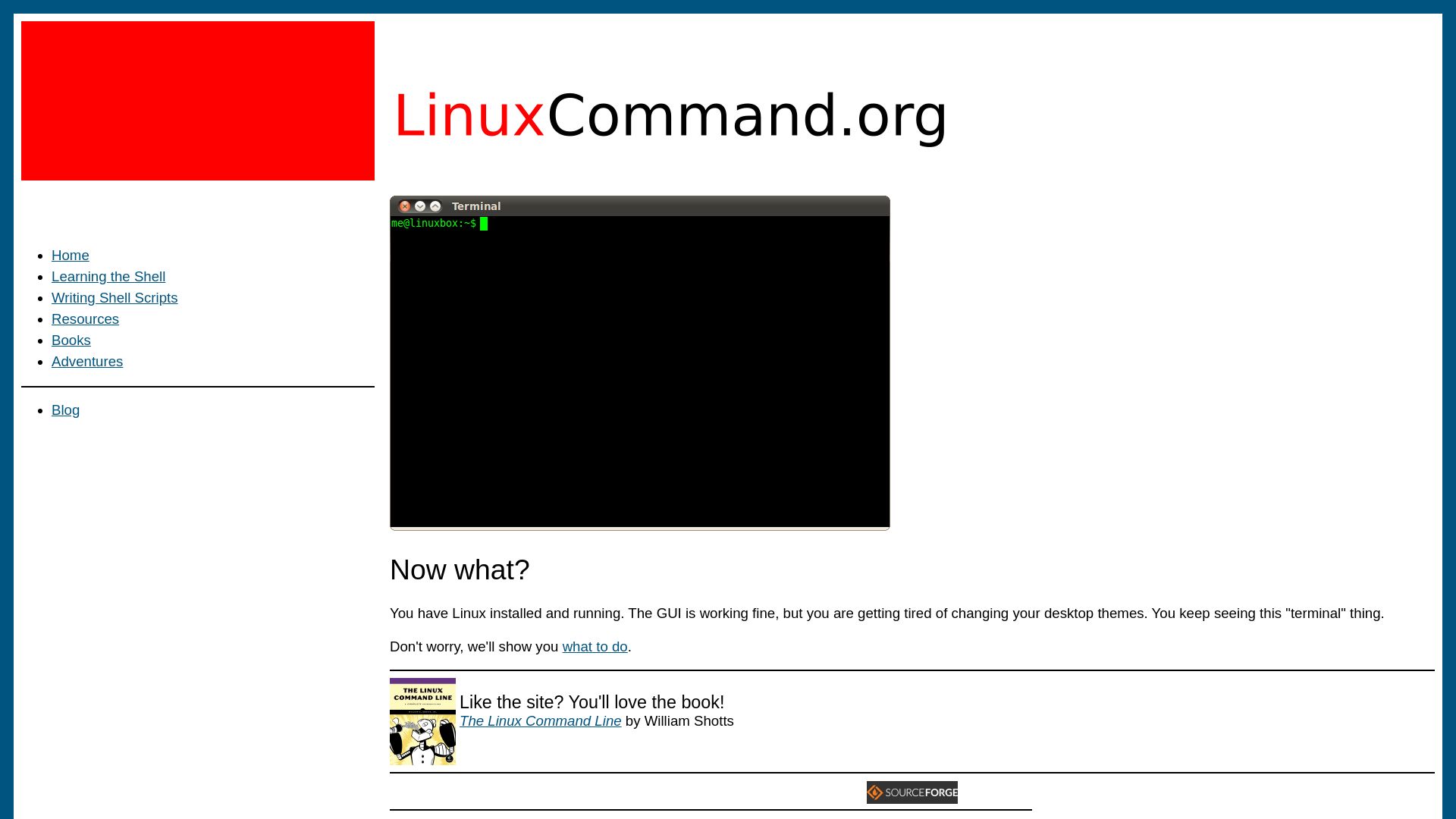 Stato del sito web linuxcommand.org è   ONLINE