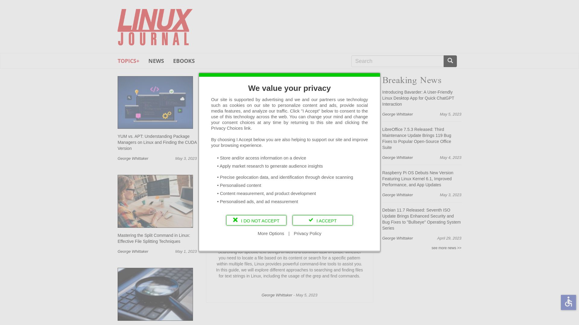 Stato del sito web linuxjournal.com è   ONLINE