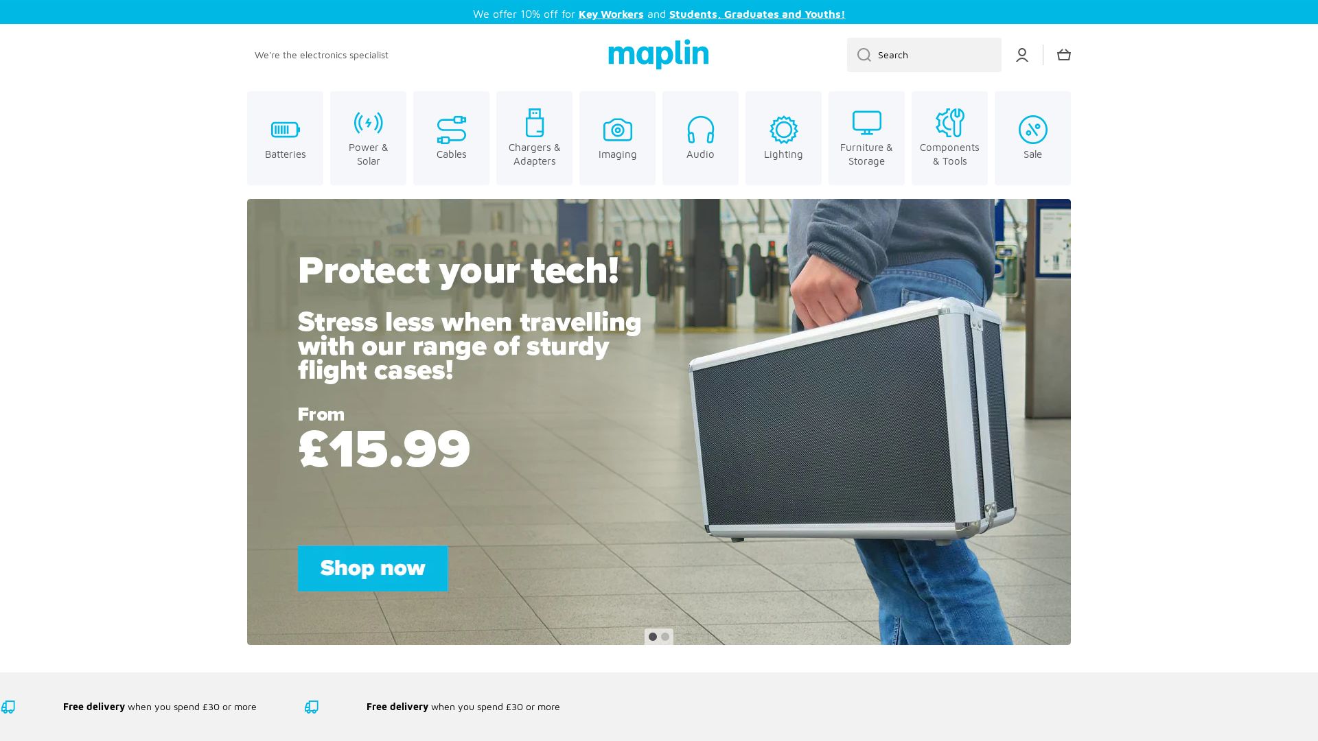 Stato del sito web maplin.co.uk è   ONLINE