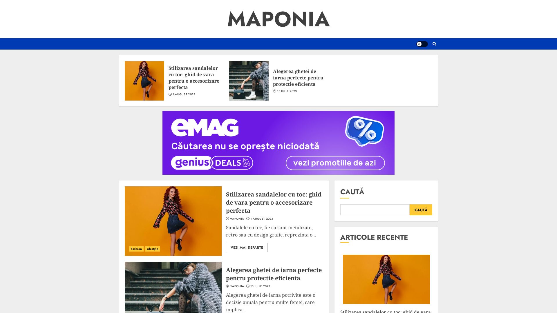 Stato del sito web maponia.ro è   ONLINE