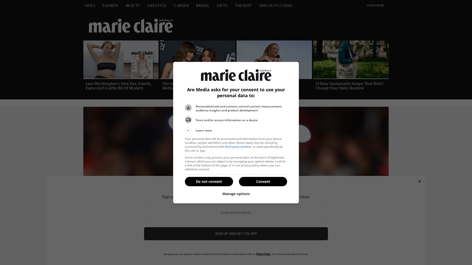 Stato del sito web marieclaire.com.au è   ONLINE