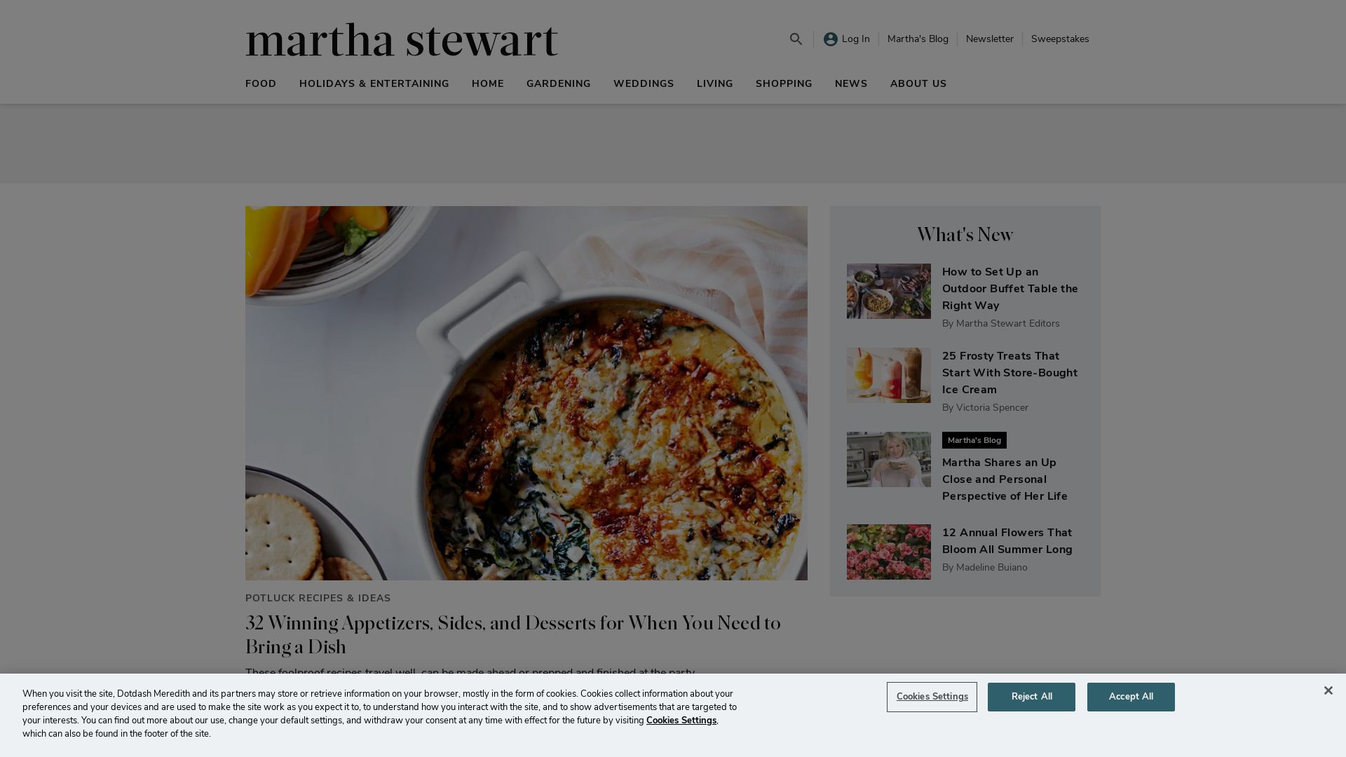 Stato del sito web marthastewart.com è   ONLINE