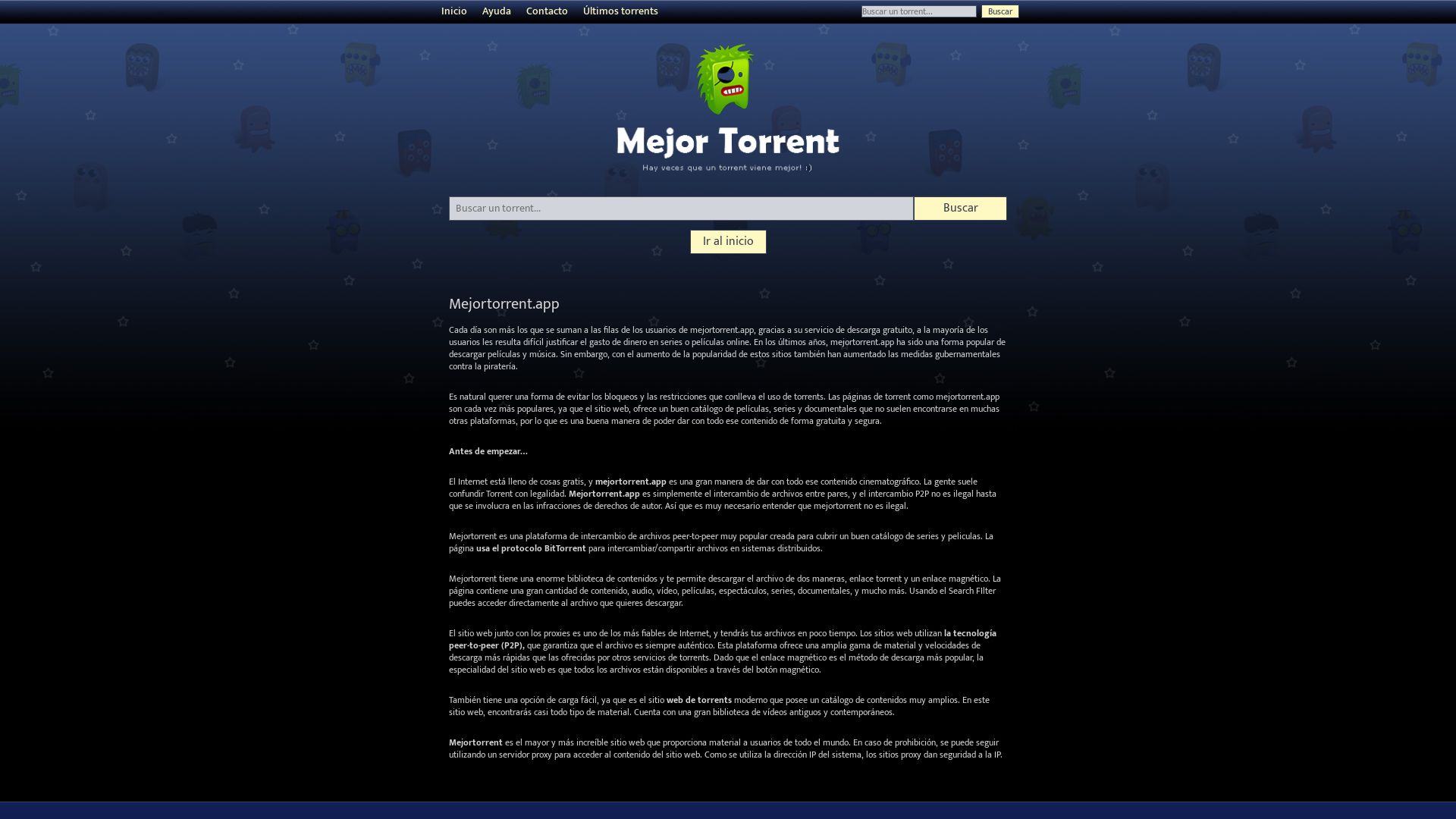 Stato del sito web mejortorrent.wtf è   ONLINE