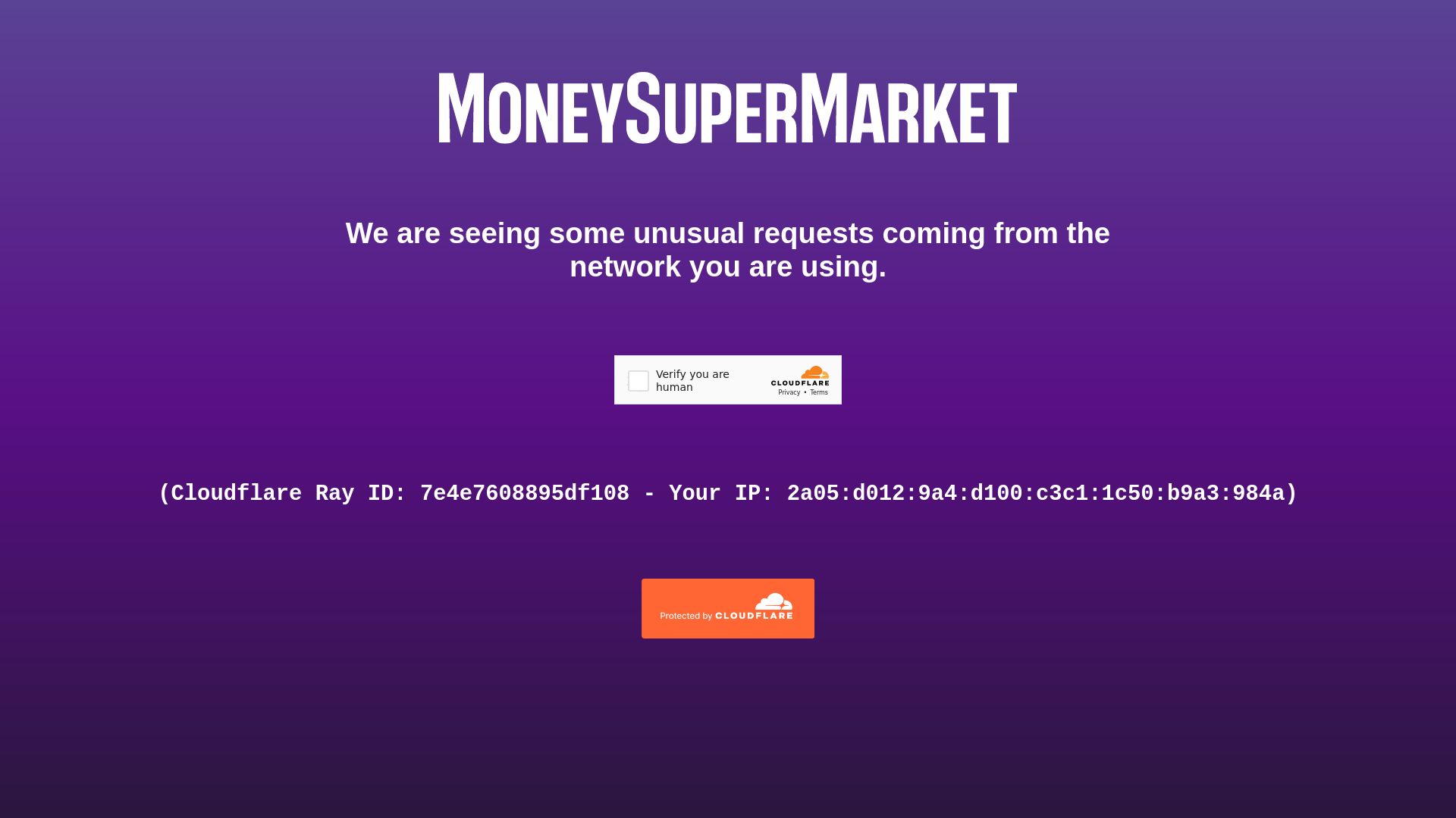 Stato del sito web moneysupermarket.com è   ONLINE