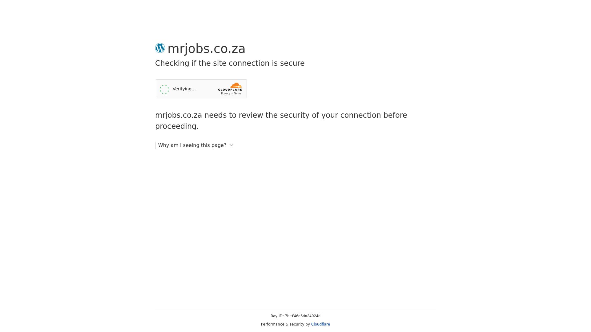 Stato del sito web mrjobs.co.za è   ONLINE
