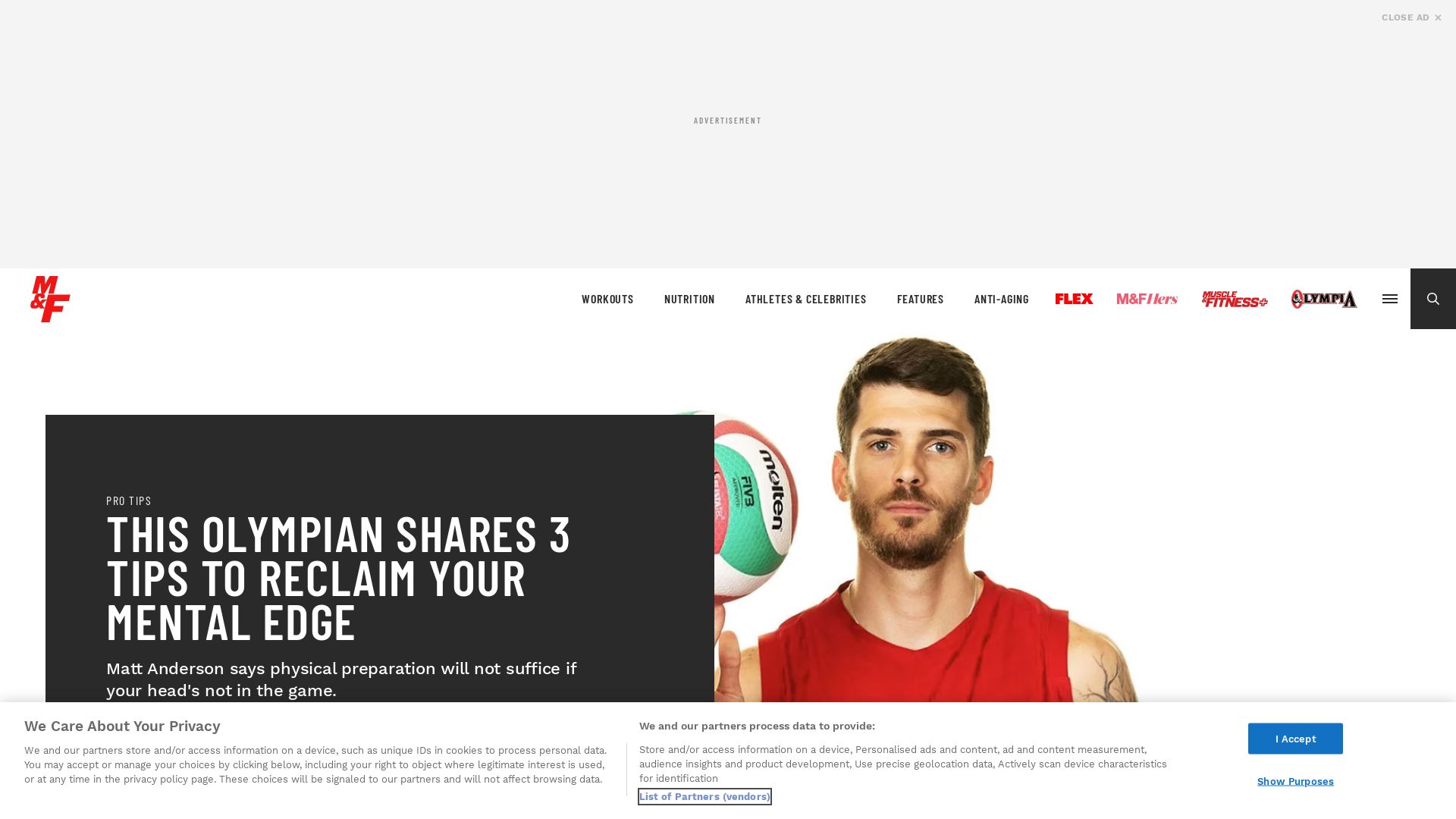 Stato del sito web muscleandfitness.com è   ONLINE