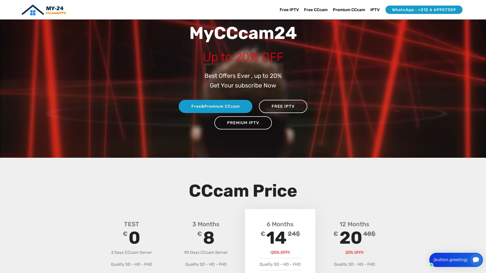 Stato del sito web mycccam24.com è   ONLINE
