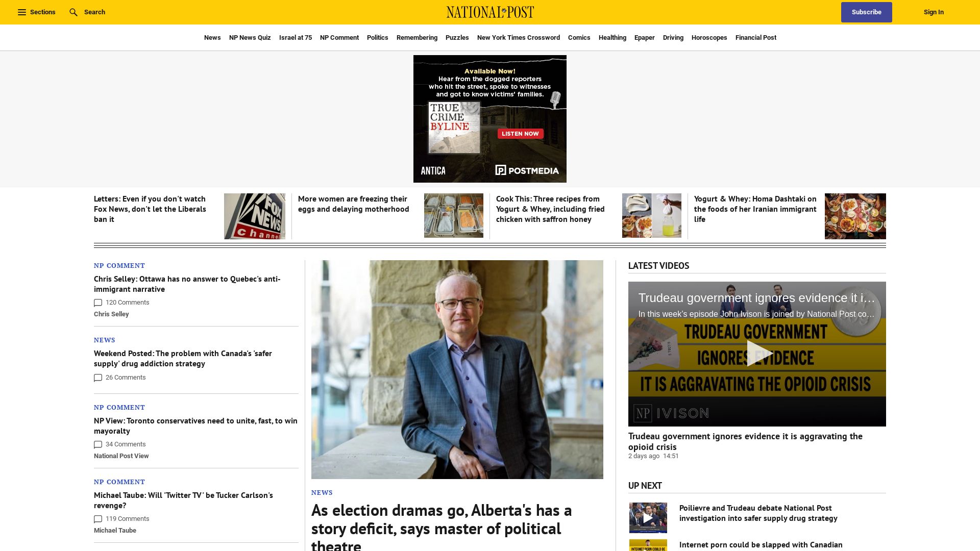 Stato del sito web nationalpost.com è   ONLINE
