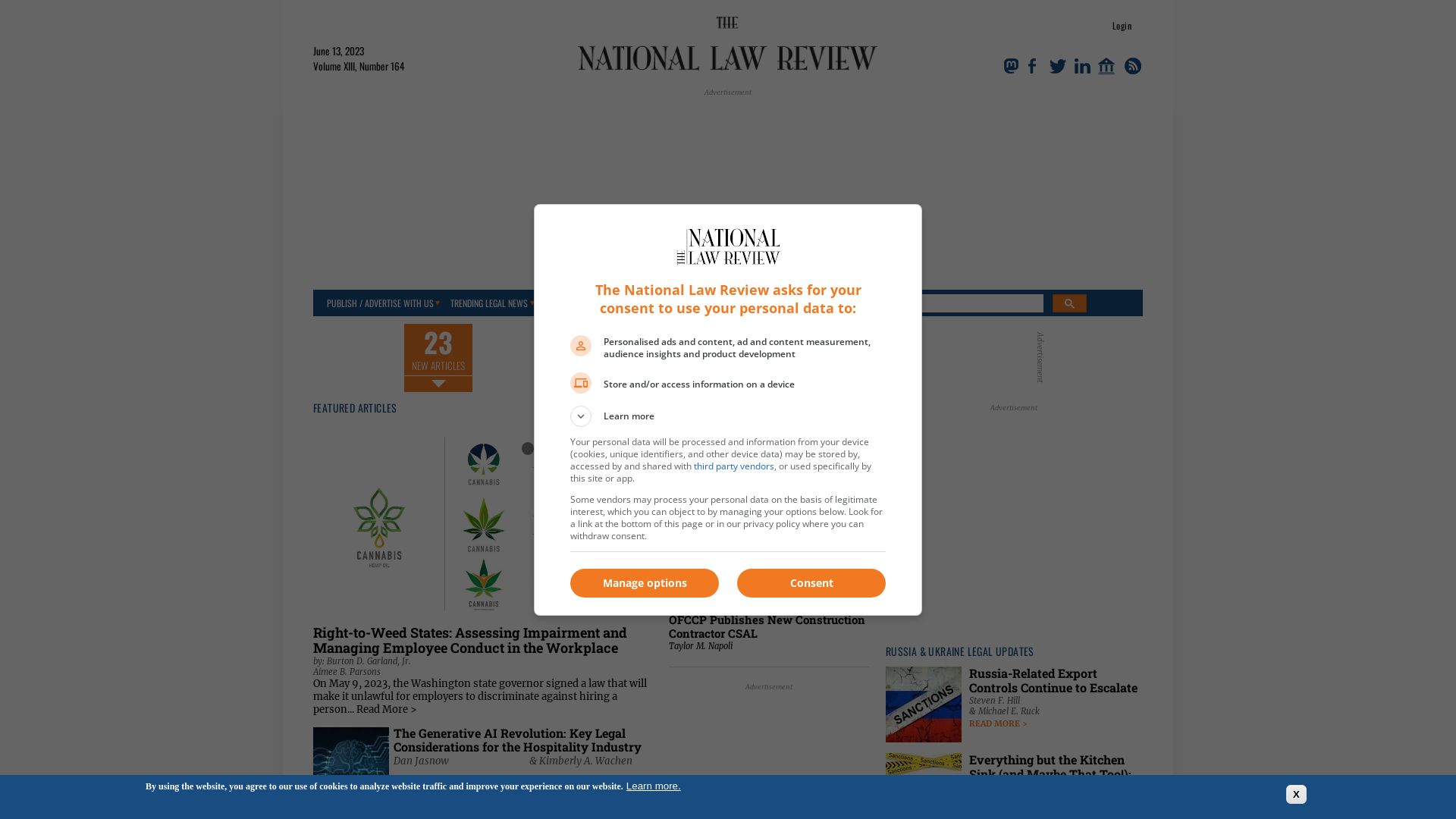 Stato del sito web natlawreview.com è   ONLINE