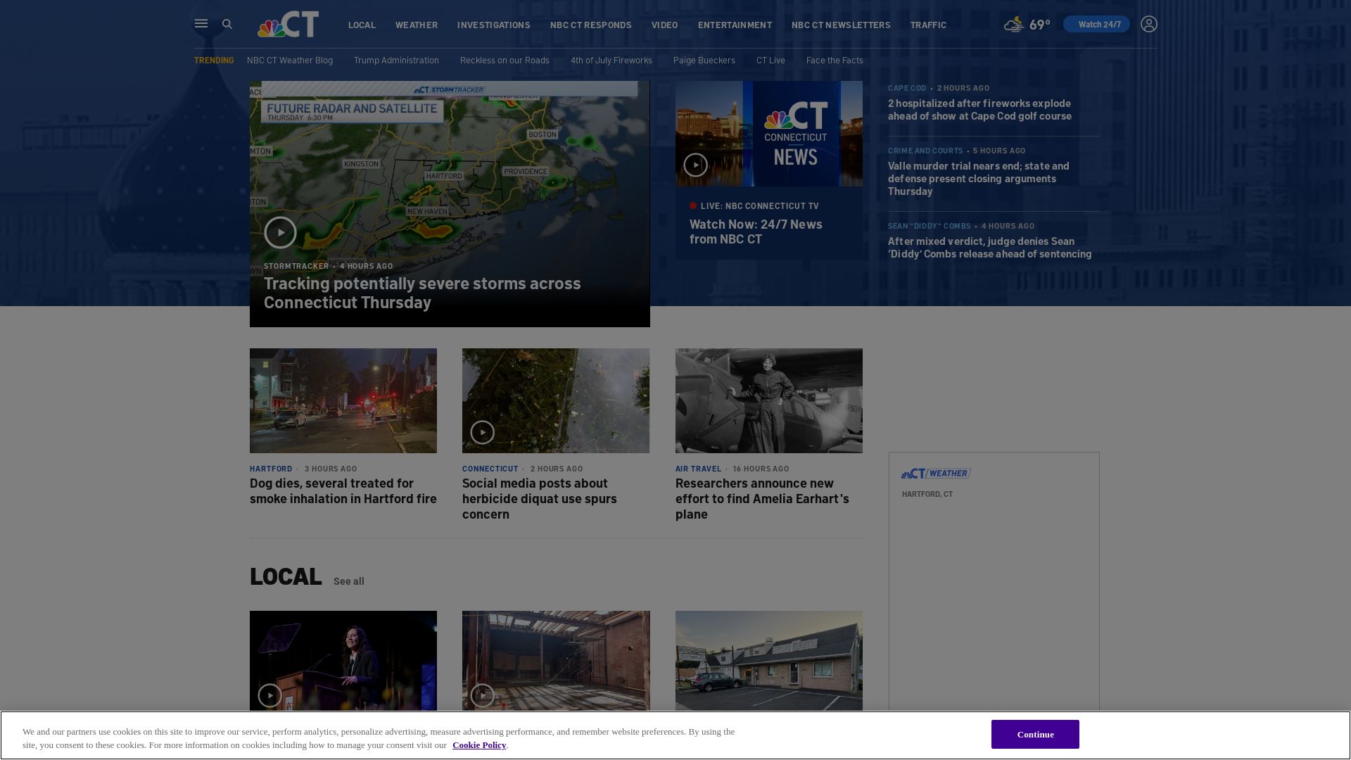 Stato del sito web nbcconnecticut.com è   ONLINE