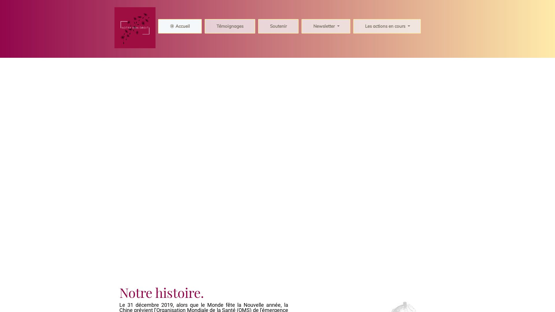 Stato del sito web notrebondroit.be è   ONLINE