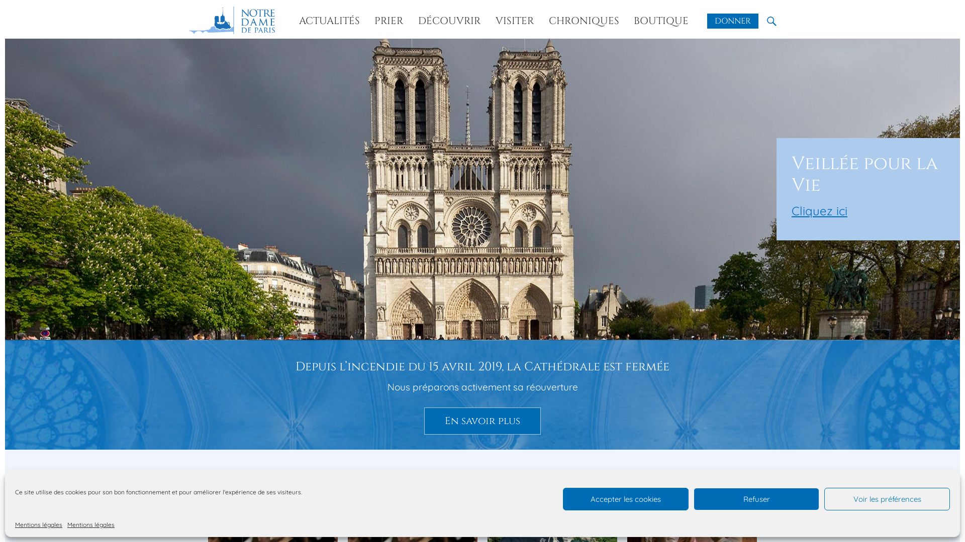 Stato del sito web notredamedeparis.fr è   ONLINE