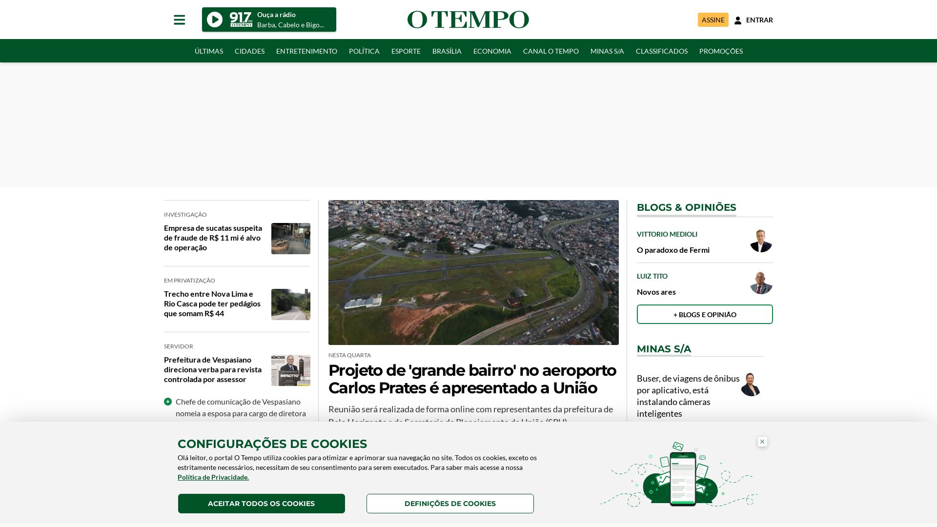 Stato del sito web otempo.com.br è   ONLINE
