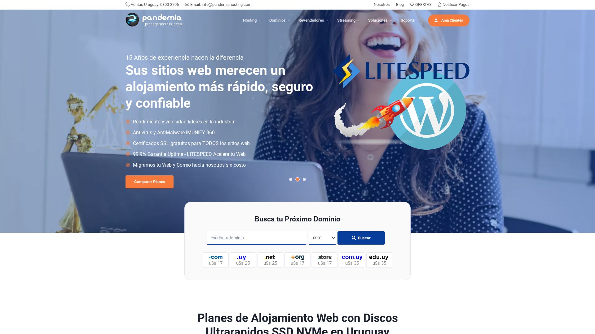 Stato del sito web pandemiahosting.com è   ONLINE