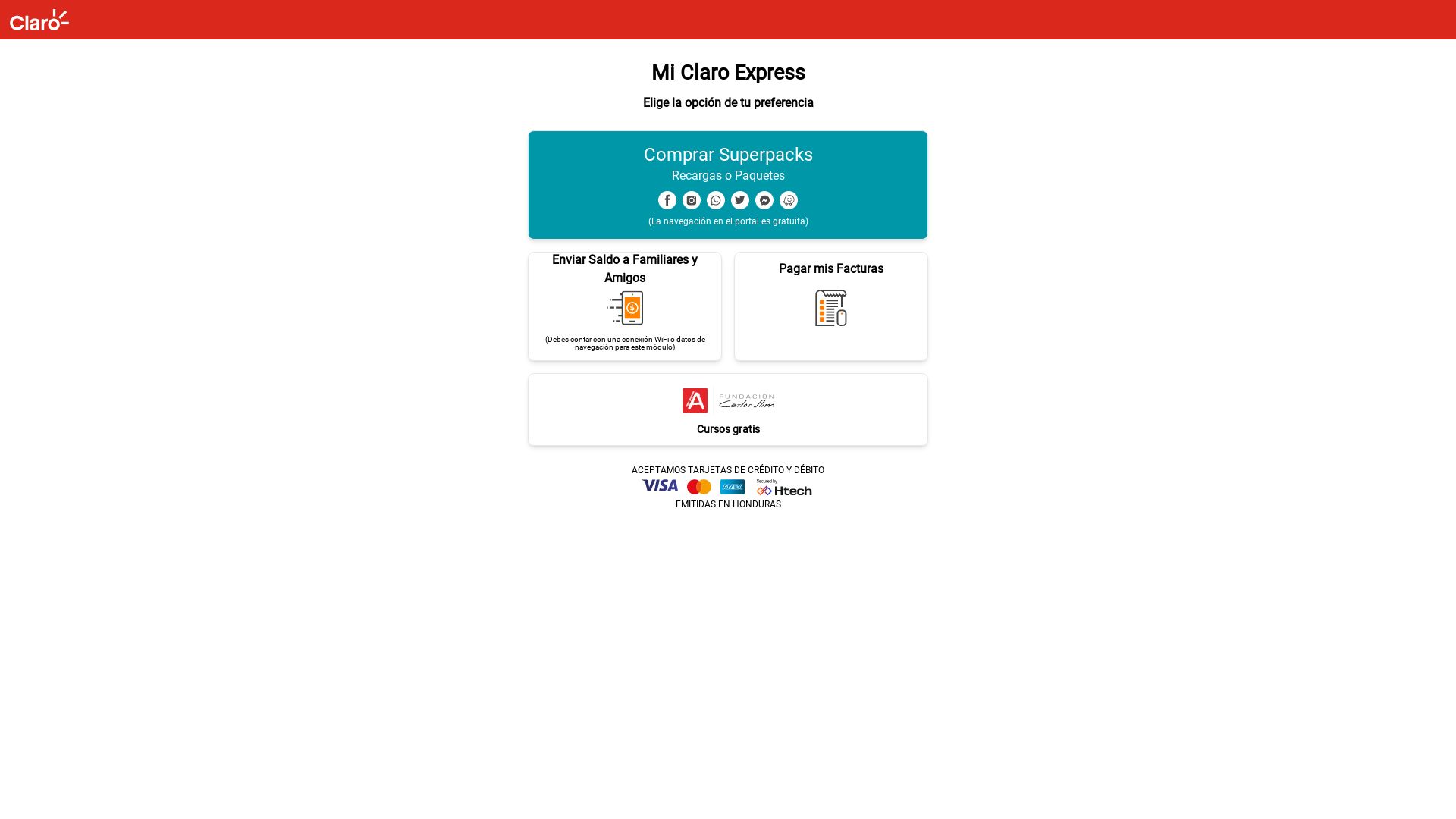 Stato del sito web paquetes.miclaro.com.hn è   ONLINE