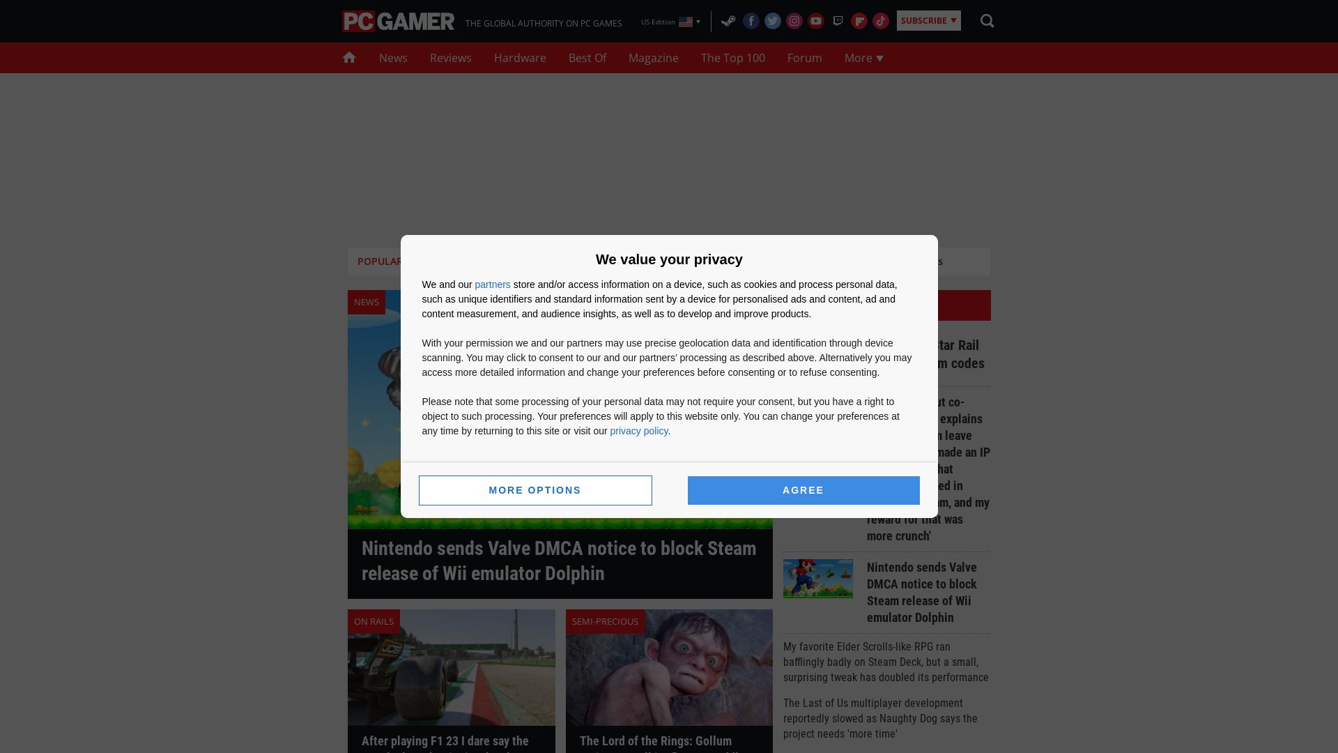 Stato del sito web pcgamer.com è   ONLINE