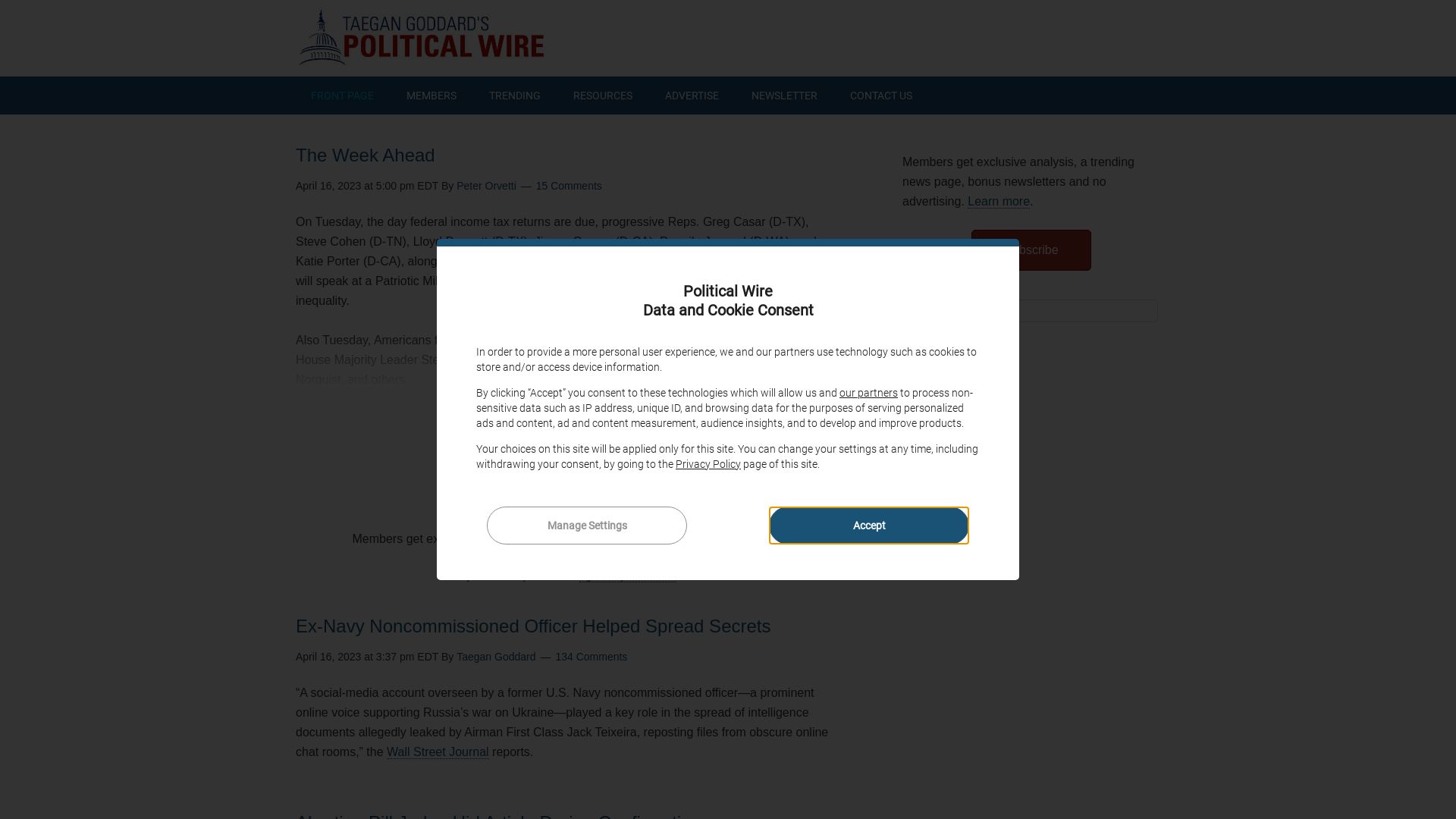 Stato del sito web politicalwire.com è   ONLINE