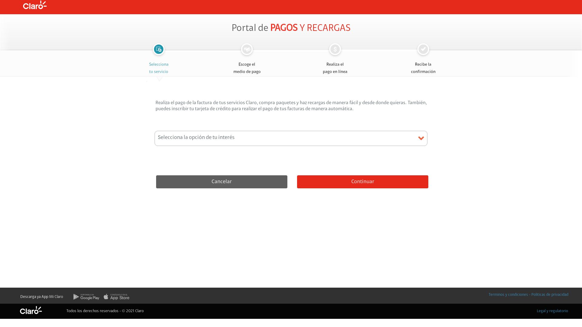 Stato del sito web portalpagos.claro.com.co è   ONLINE