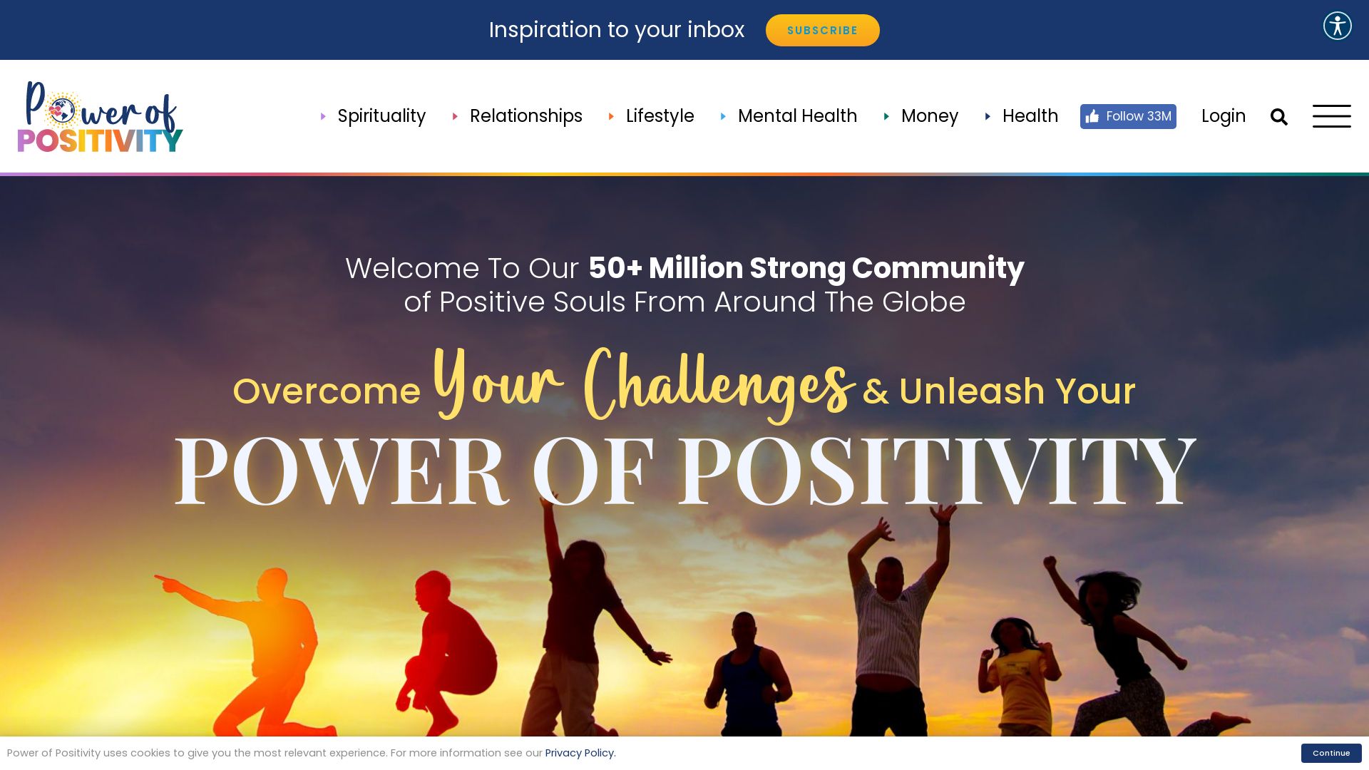 Stato del sito web powerofpositivity.com è   ONLINE